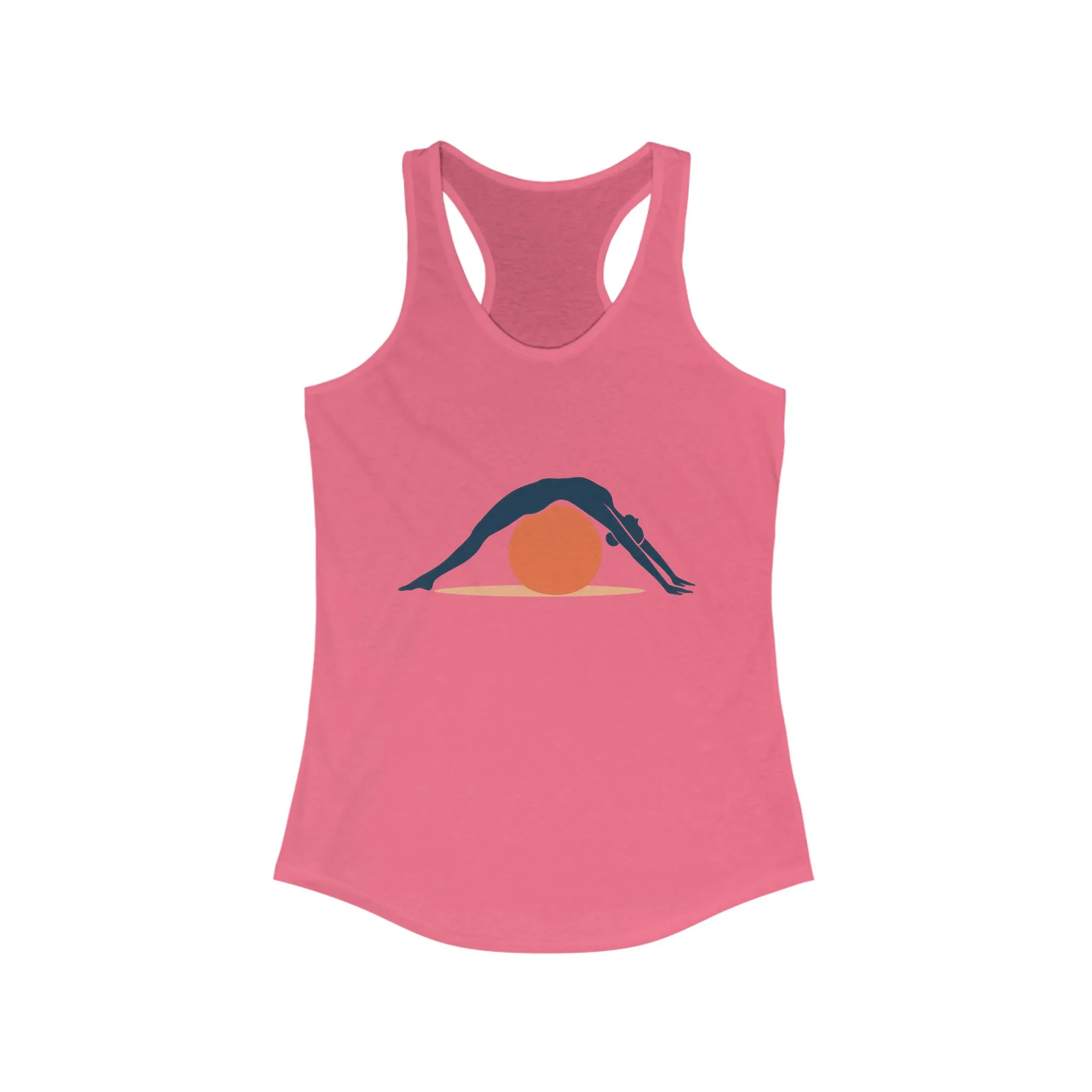 Women's Ideal Racerback Tank, Womens Pilates Tank Top, Yoga Fitness Graphic Top, Cute Workout Activewear Shirt - Image 11