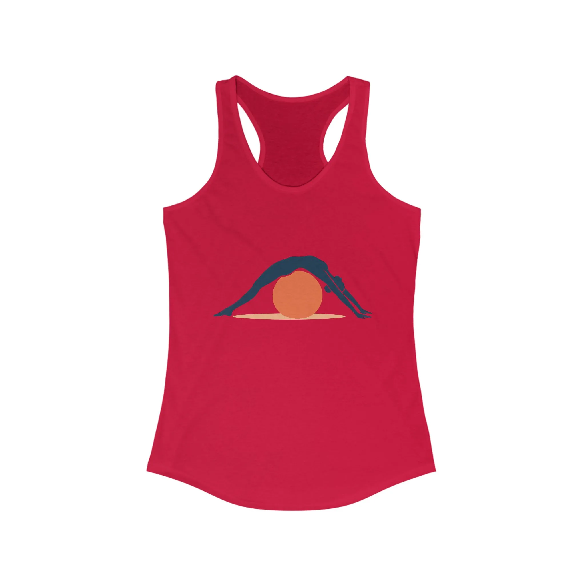 Women's Ideal Racerback Tank, Womens Pilates Tank Top, Yoga Fitness Graphic Top, Cute Workout Activewear Shirt - Image 13