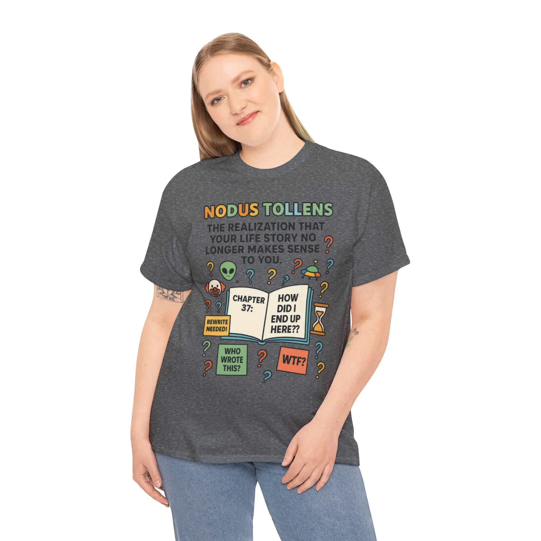 Nodus Tollens Women's Tee, Latin Words, Moods & Modes, Self-Awareness, Personal Development, Funny Existential Graphic Tee, Book Lover Gift - Image 9