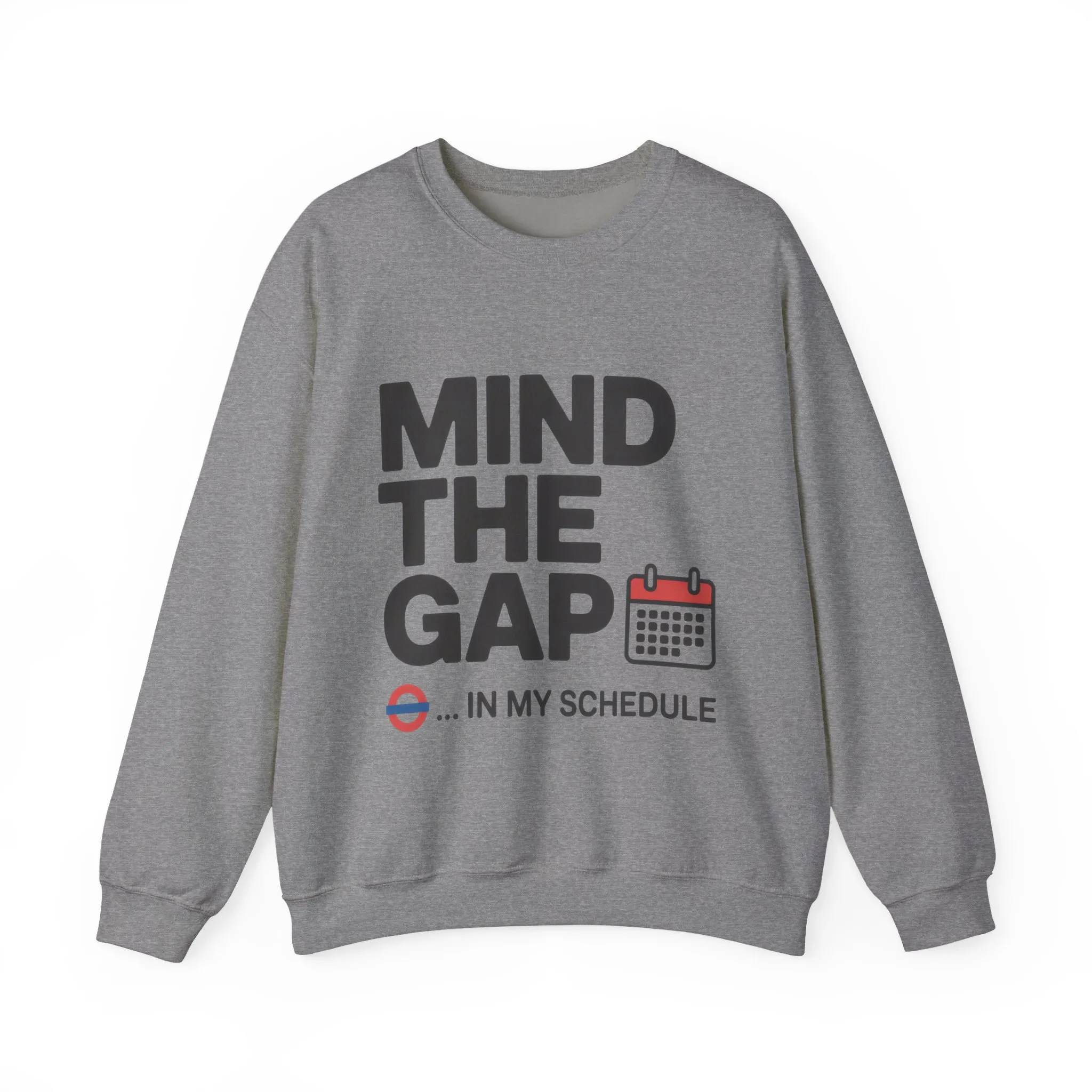 Funny Men's Sweatshirt, Mind The Gap Office Humor Graphic Pullover - Image 2