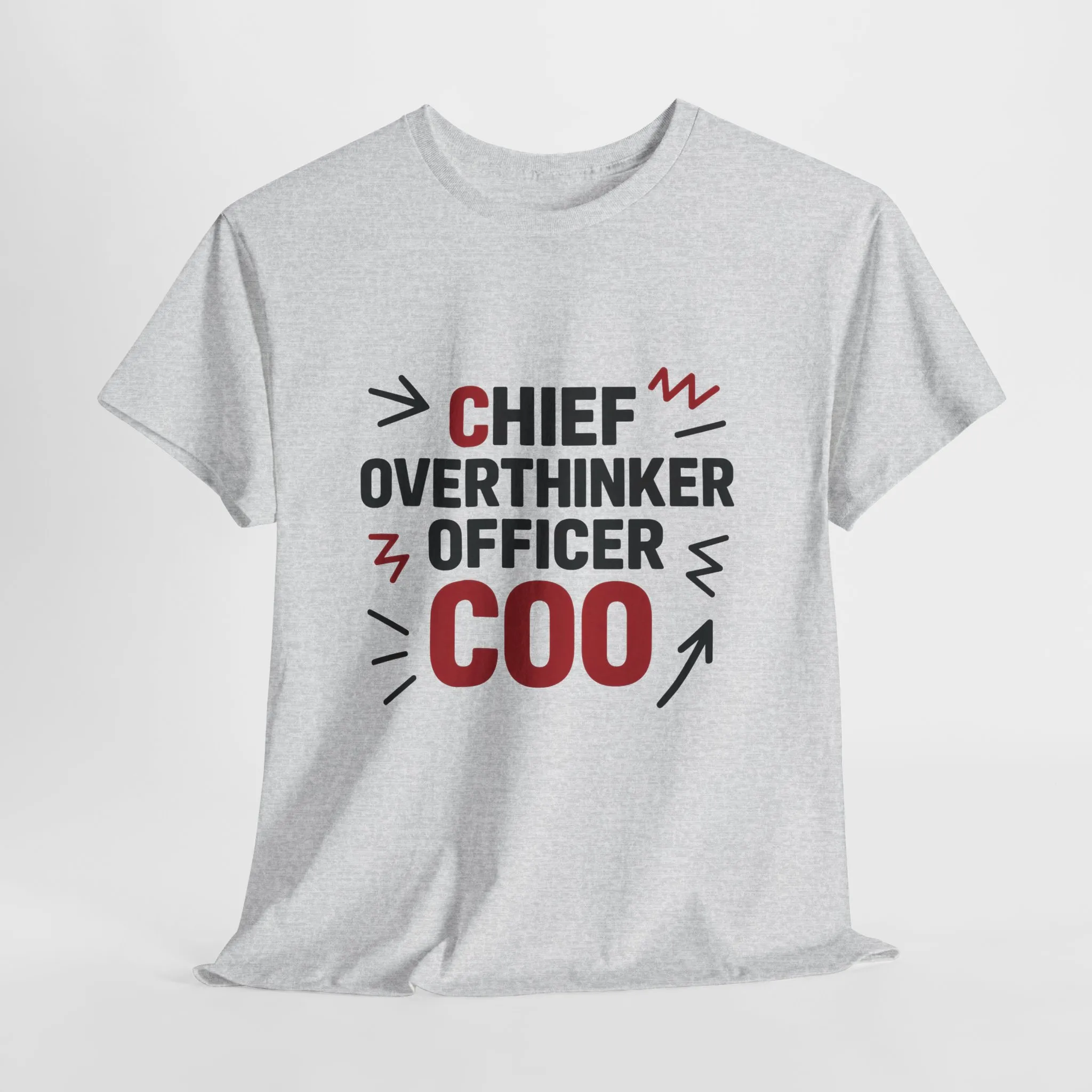 Men's COO T-Shirt, Chief Overthinker Officer Funny Graphic Tee, Office Humor Shirt for Him - Image 6