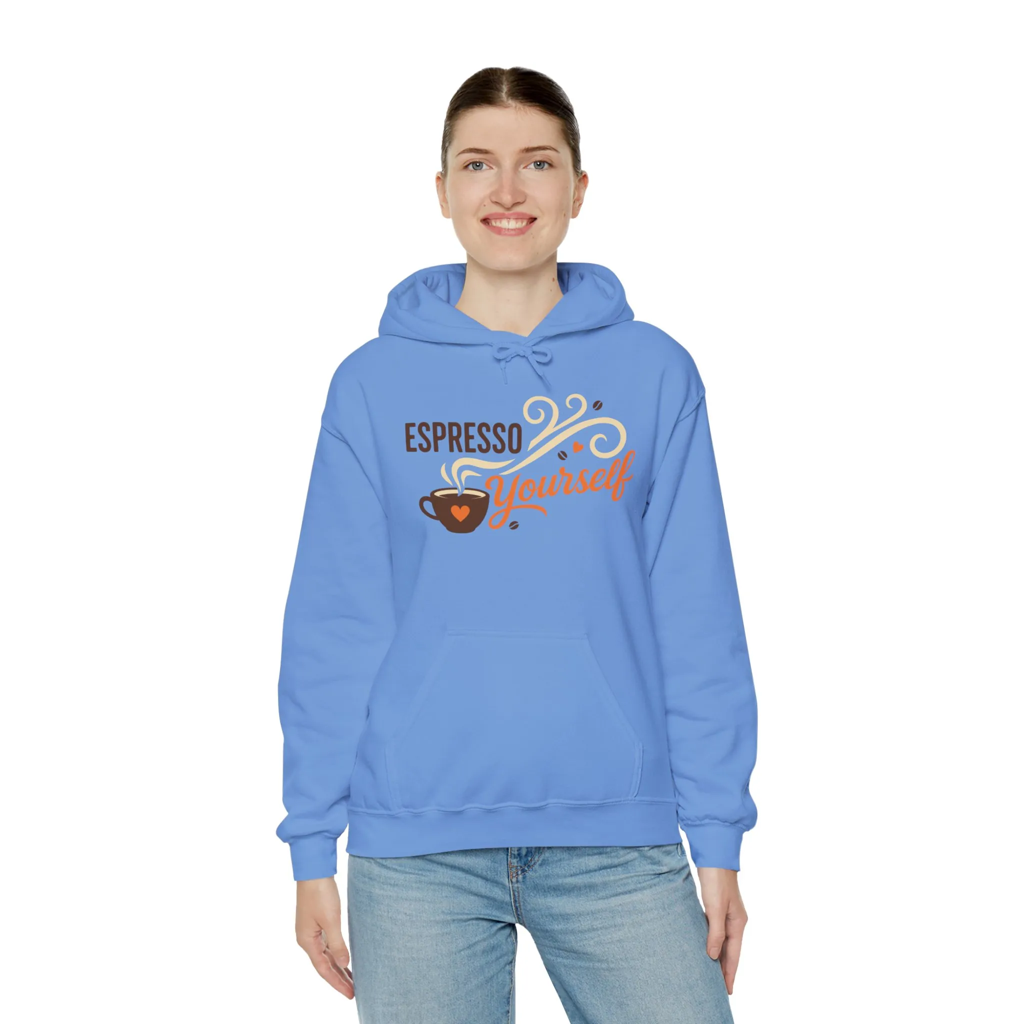 Espresso Yourself Coffee Hoodie, Funny Womens Barista Gift, Cozy Cafe Sweatshirt - Image 4