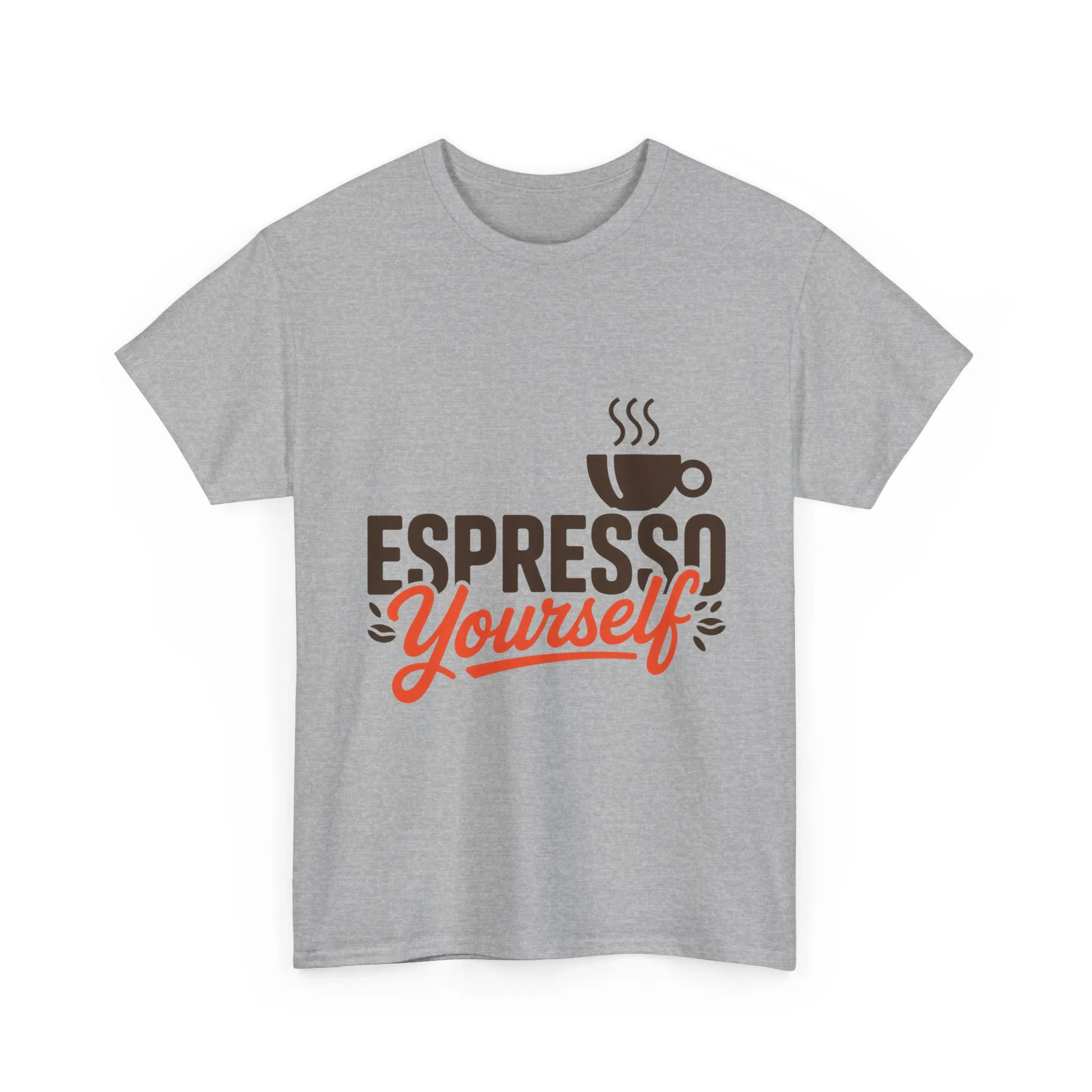 Espresso Yourself Mens T-Shirt, Funny Coffee Graphic Tee, Coffee Tee, Coffee Humor - Image 4