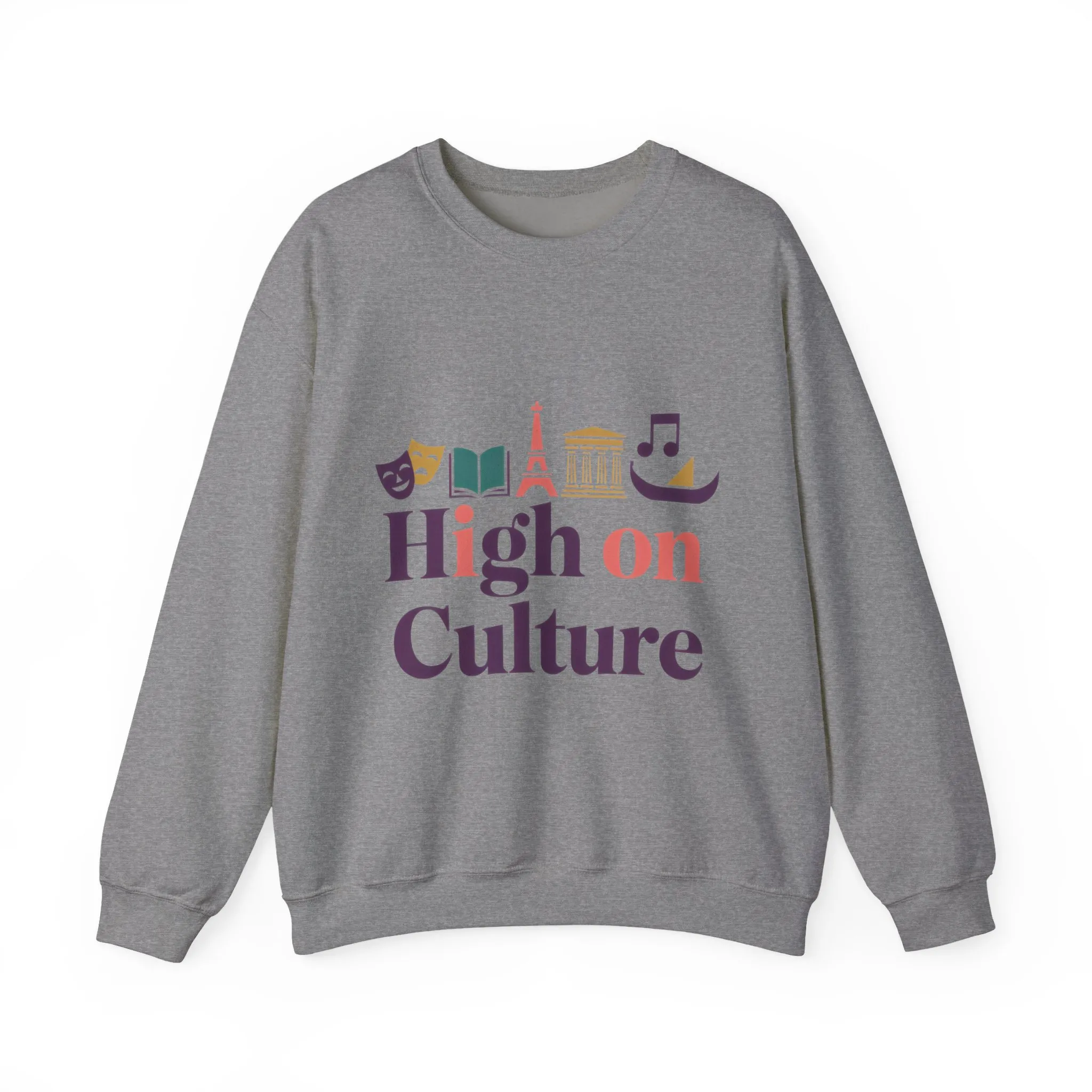 Womens Heavy Blend™ Crewneck Sweatshirt, High on Culture Womens Sweatshirt, Stylish Cultural Graphic Top - Image 13