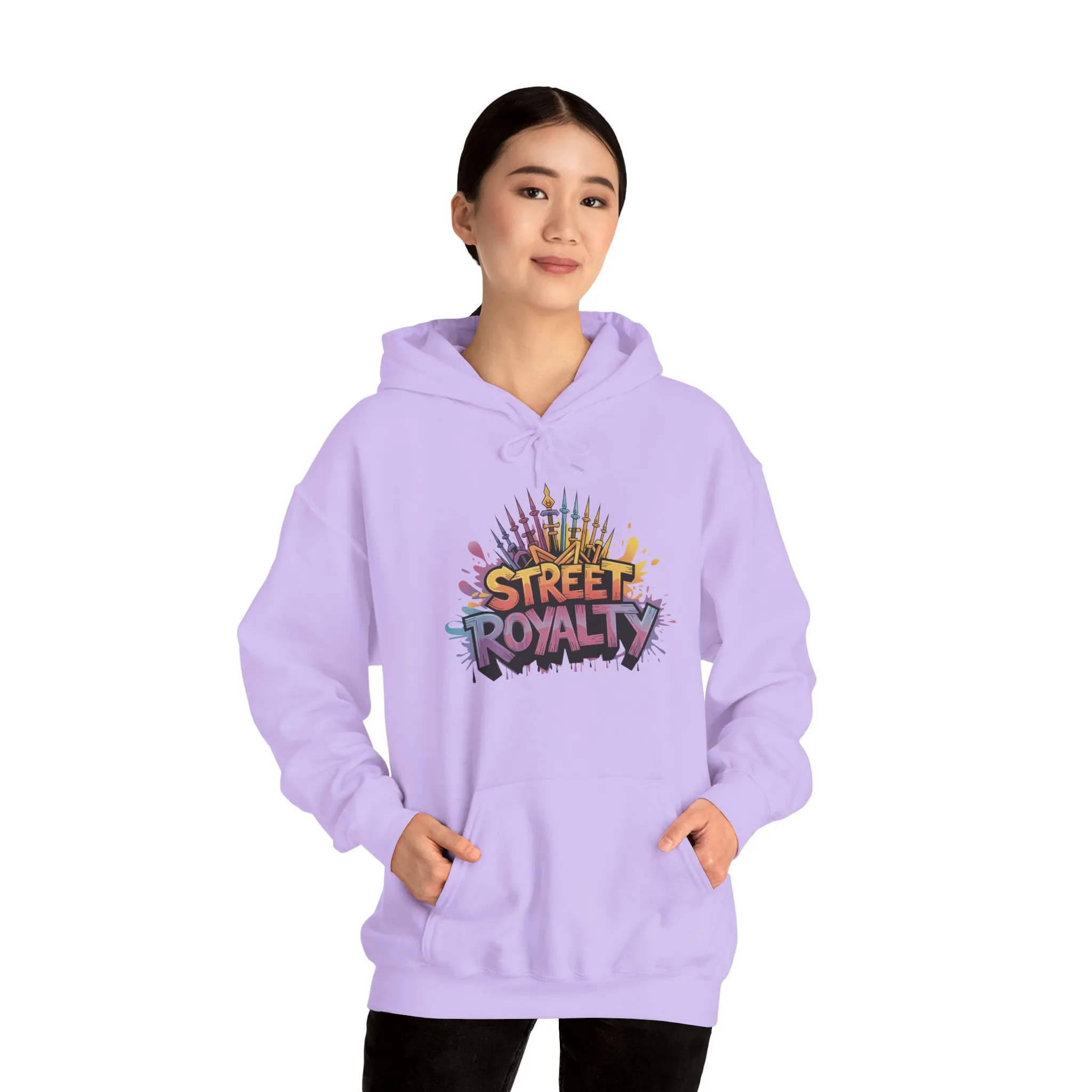 Street Royalty Women's Hoodie, Graffiti Crown Graphic Pullover, Urban Streetwear Sweatshirt for Girls - Image 25