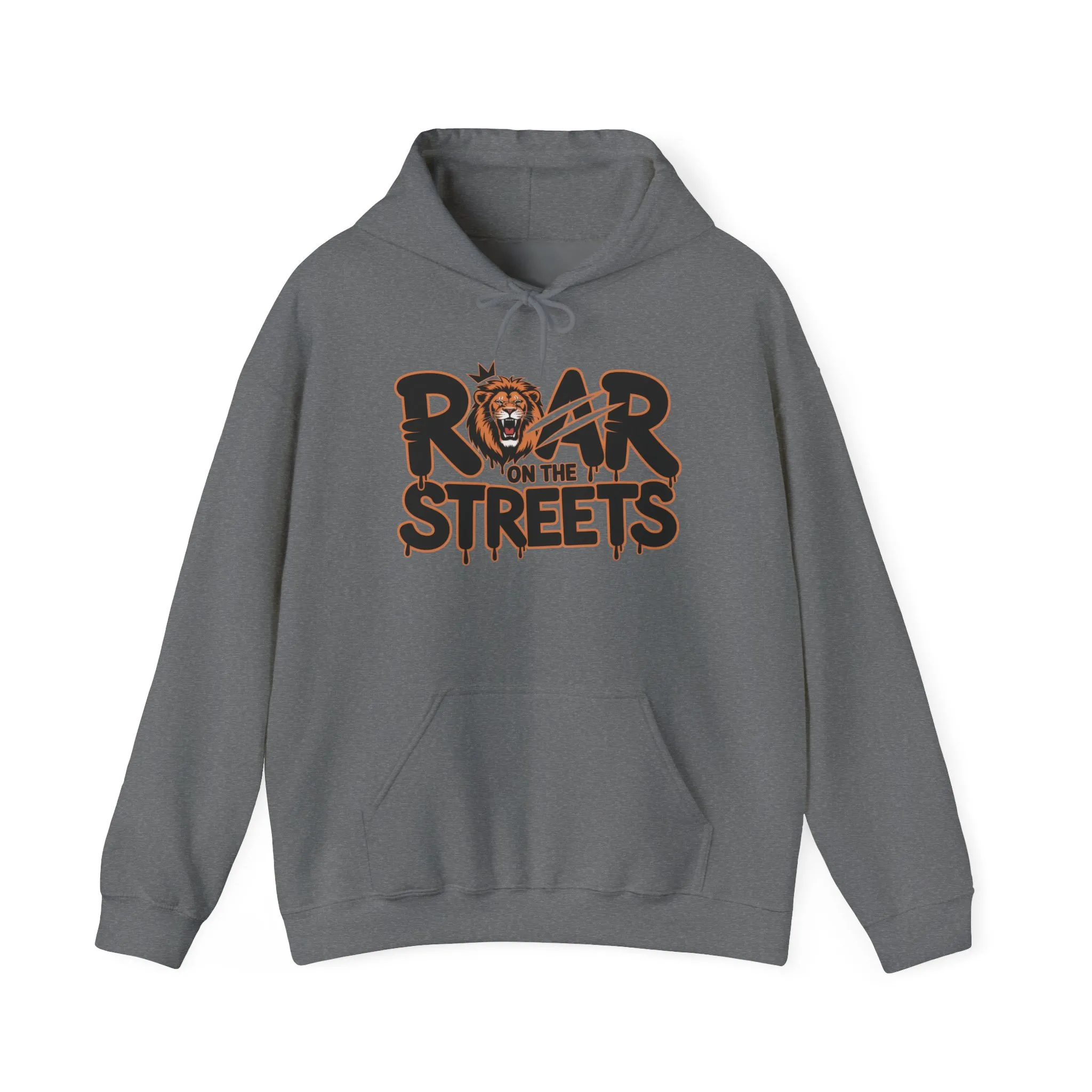 Mens Heavy Blend™ Hooded Sweatshirt, Roar on the Streets Lion Hoodie Mens Bold Streetwear - Image 13