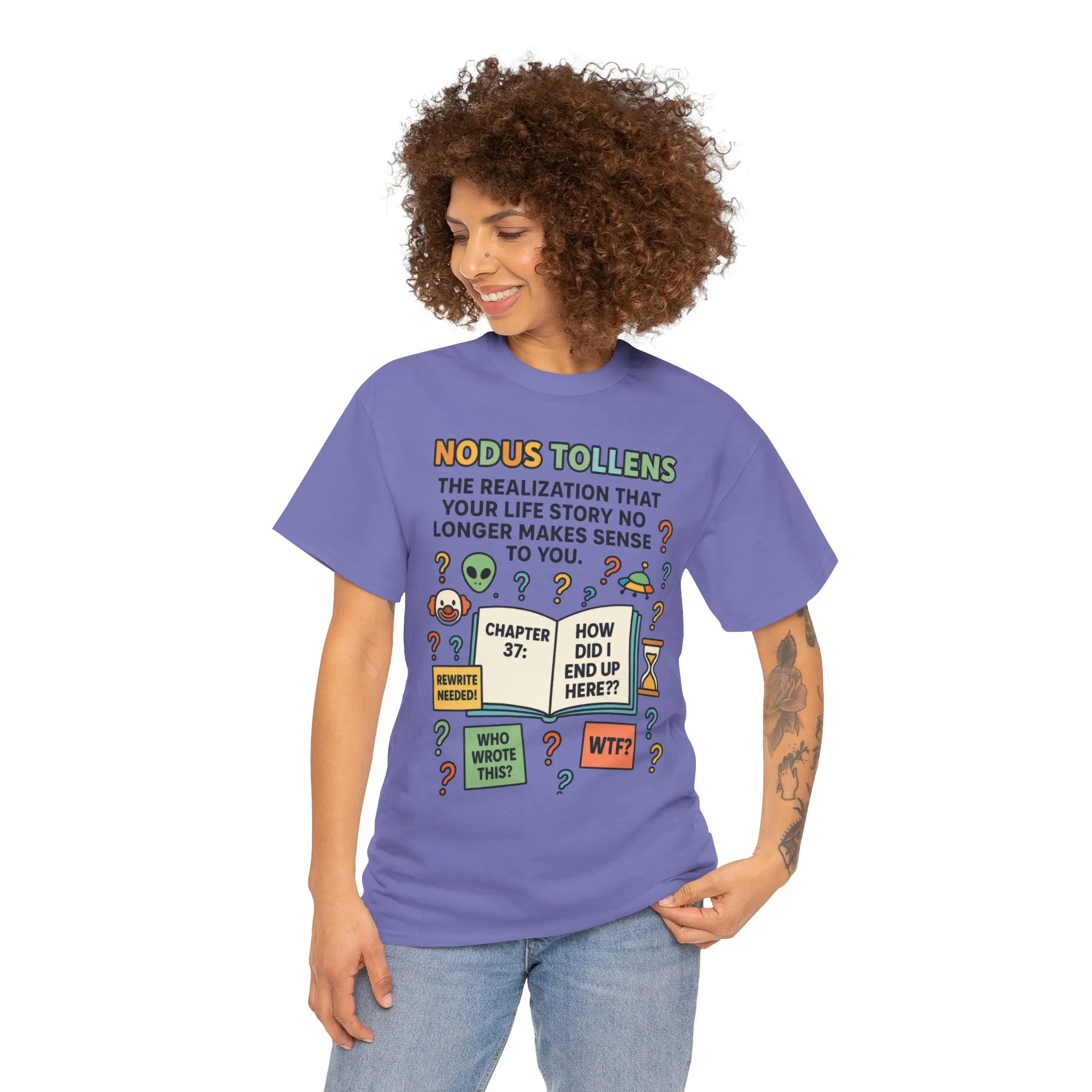 Nodus Tollens Women's Tee, Latin Words, Moods & Modes, Self-Awareness, Personal Development, Funny Existential Graphic Tee, Book Lover Gift - Image 20