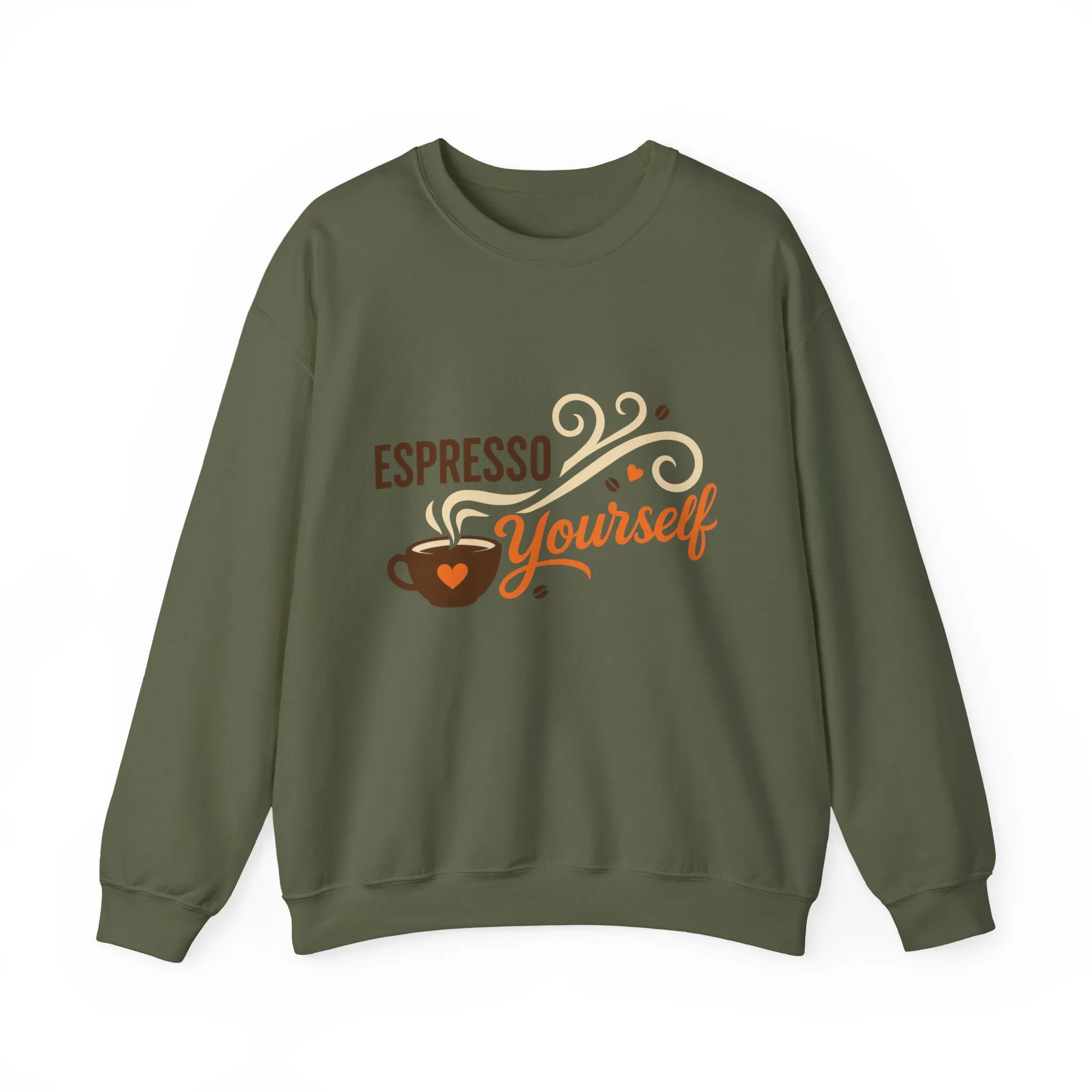 Espresso Yourself Womens Sweatshirt, Coffee Lover Pullover, Funny Barista Gift - Image 2