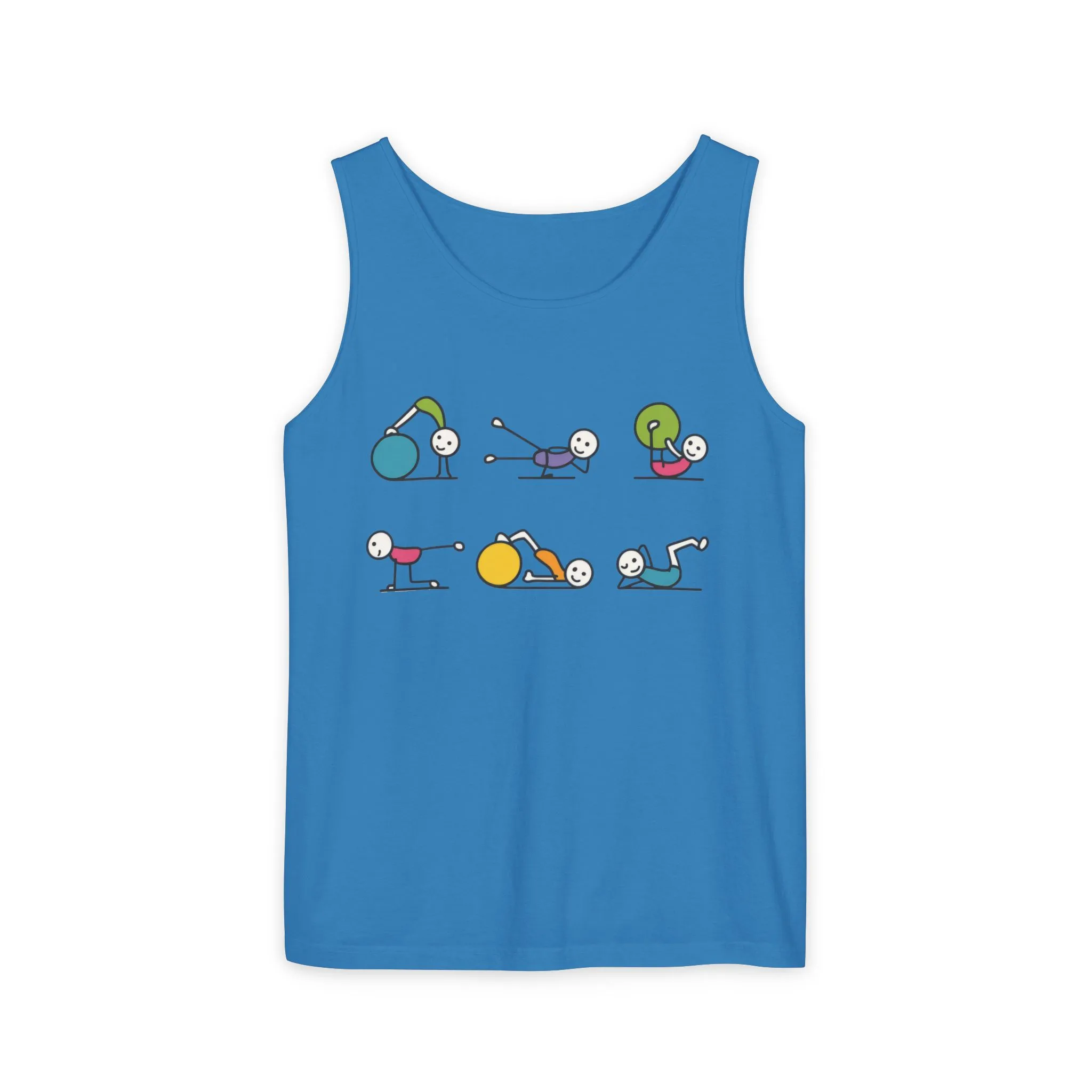 Womens Garment-Dyed Tank Top, Fit Fun Pilates Womens Tank Top, Cute Workout Shirt, Funny Yoga Gym Top for Women - Image 16