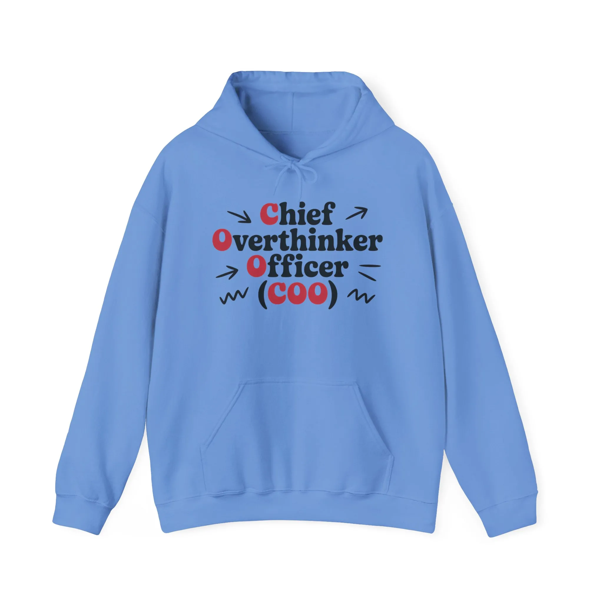 Chief Overthinker Officer Women's Hoodie, Funny COO Graphic Pullover, Sarcastic Office Humor Gift, Women's Heavy Blend™ Hooded Sweatshirt - Image 13