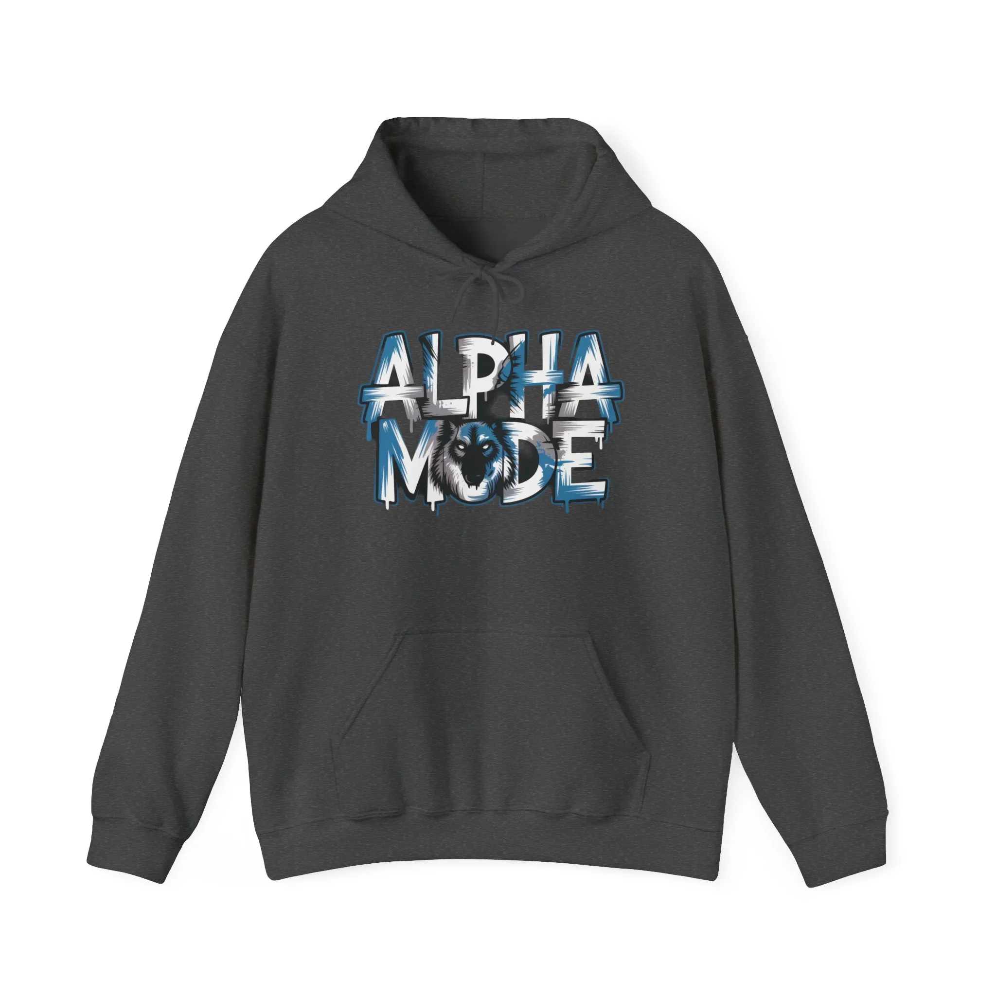 Mens Heavy Blend™ Hooded Sweatshirt, Alpha Mode Wolf Hoodie Mens Bold Streetwear - Image 17