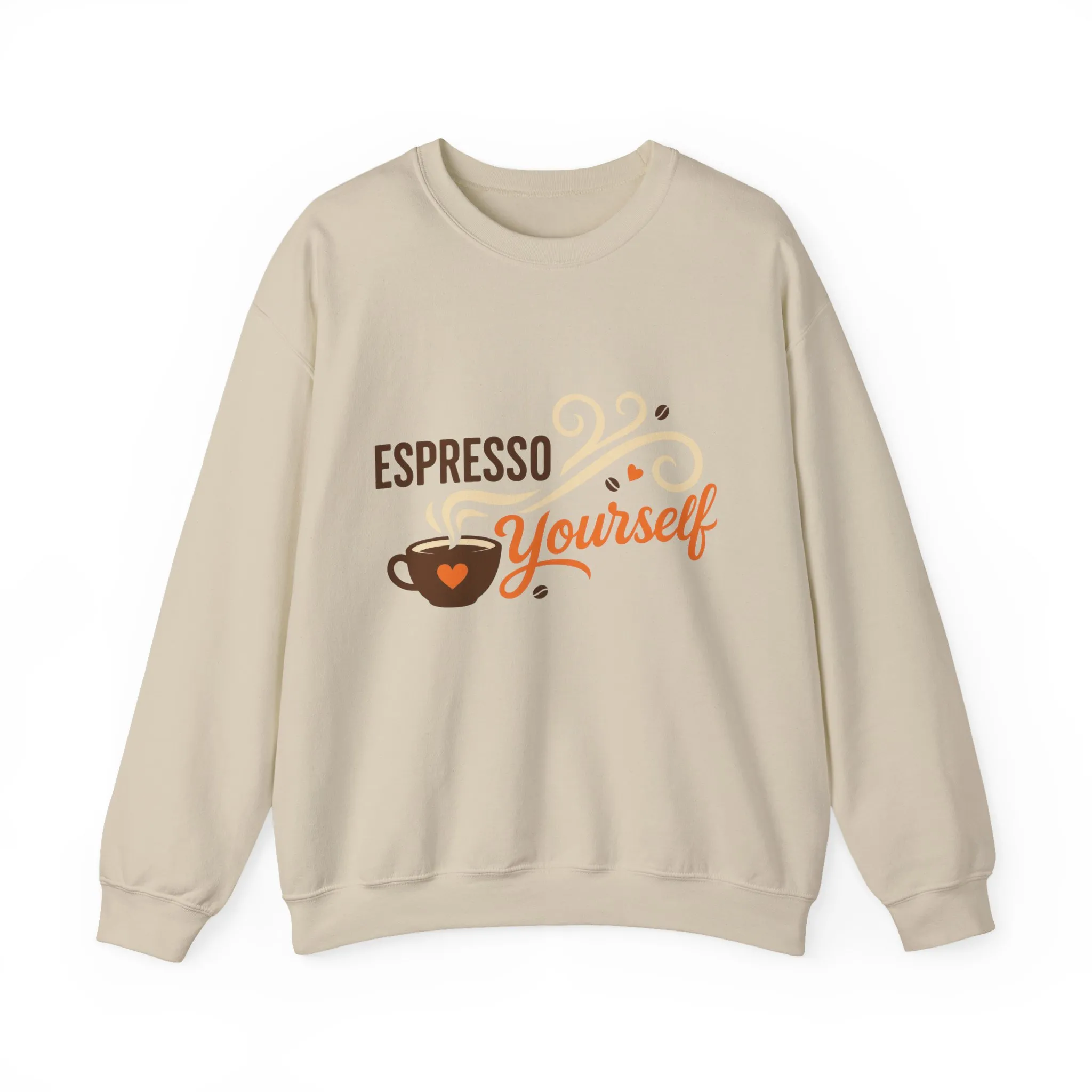 Espresso Yourself Womens Sweatshirt, Coffee Lover Pullover, Funny Barista Gift - Image 4