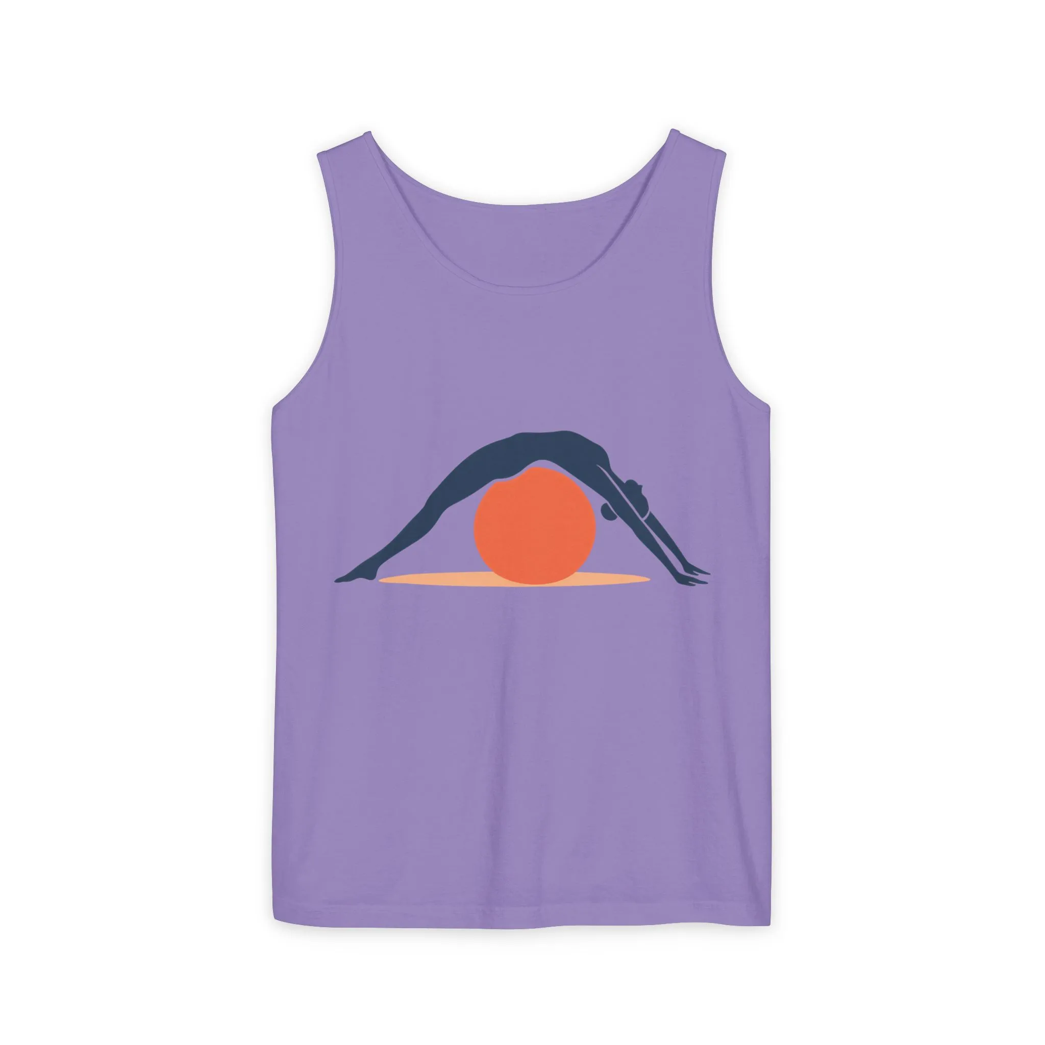 Womens Garment-Dyed Tank Top, Womens Pilates Tank Top, Yoga Fitness Graphic Top, Cute Workout Activewear Shirt - Image 25