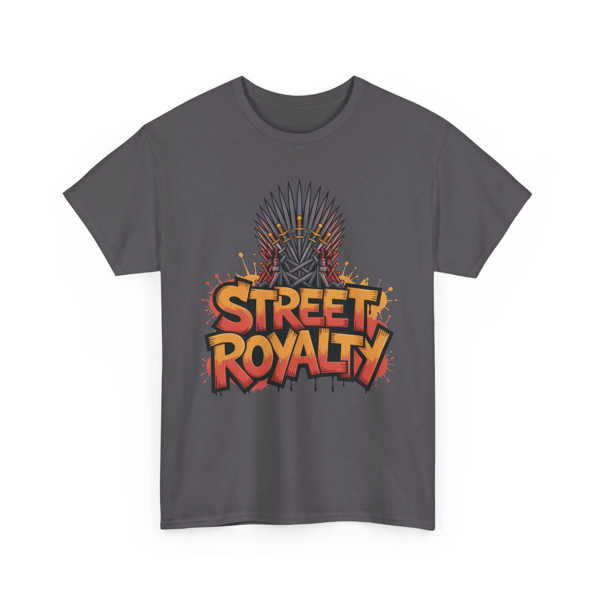 Street Royalty Men's T-Shirt, Graffiti Crown Graphic Tee, Urban Streetwear Top for Skaters and Hip Hop Style - Image 16