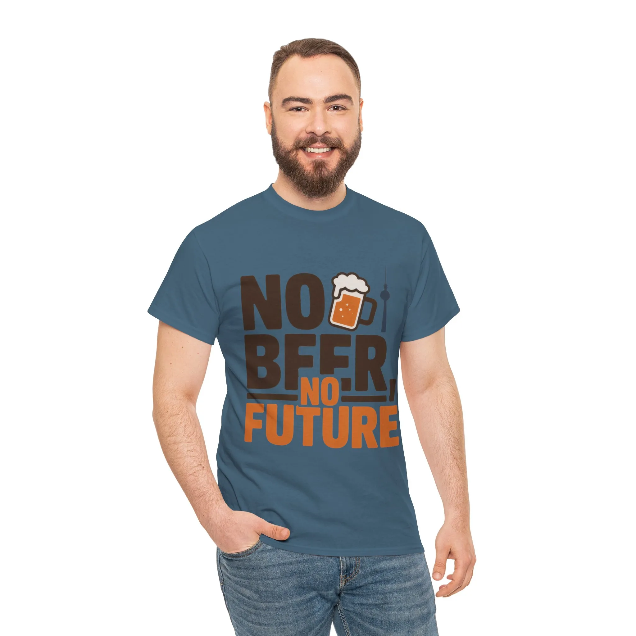 No Beer No Future Funny Beer Graphic Mens T-Shirt, Beer Tee, Beer Lover Tee - Image 20
