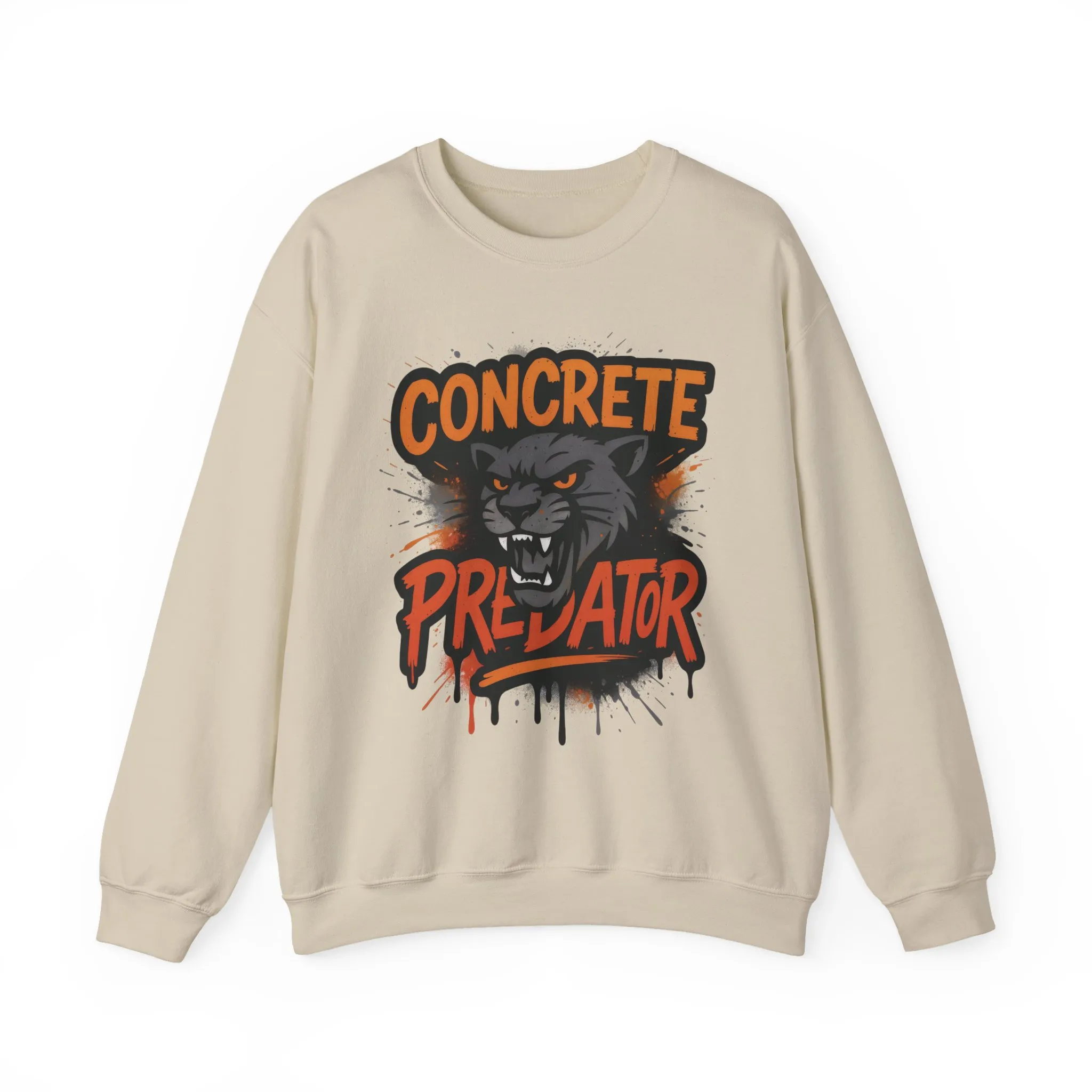 Mens Heavy Blend™ Crewneck Sweatshirt, Concrete Predator Mens Panther Crewneck Sweatshirt - Image 7