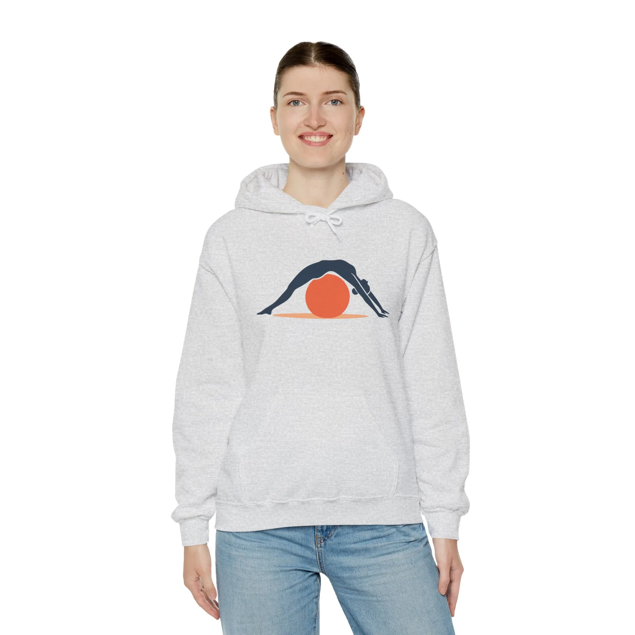 Womens Heavy Blend™ Hooded Sweatshirt, Womens Pilates Hoodie, Yoga Fitness Graphic Hooded Sweatshirt, Workout Activewear Top - Image 8