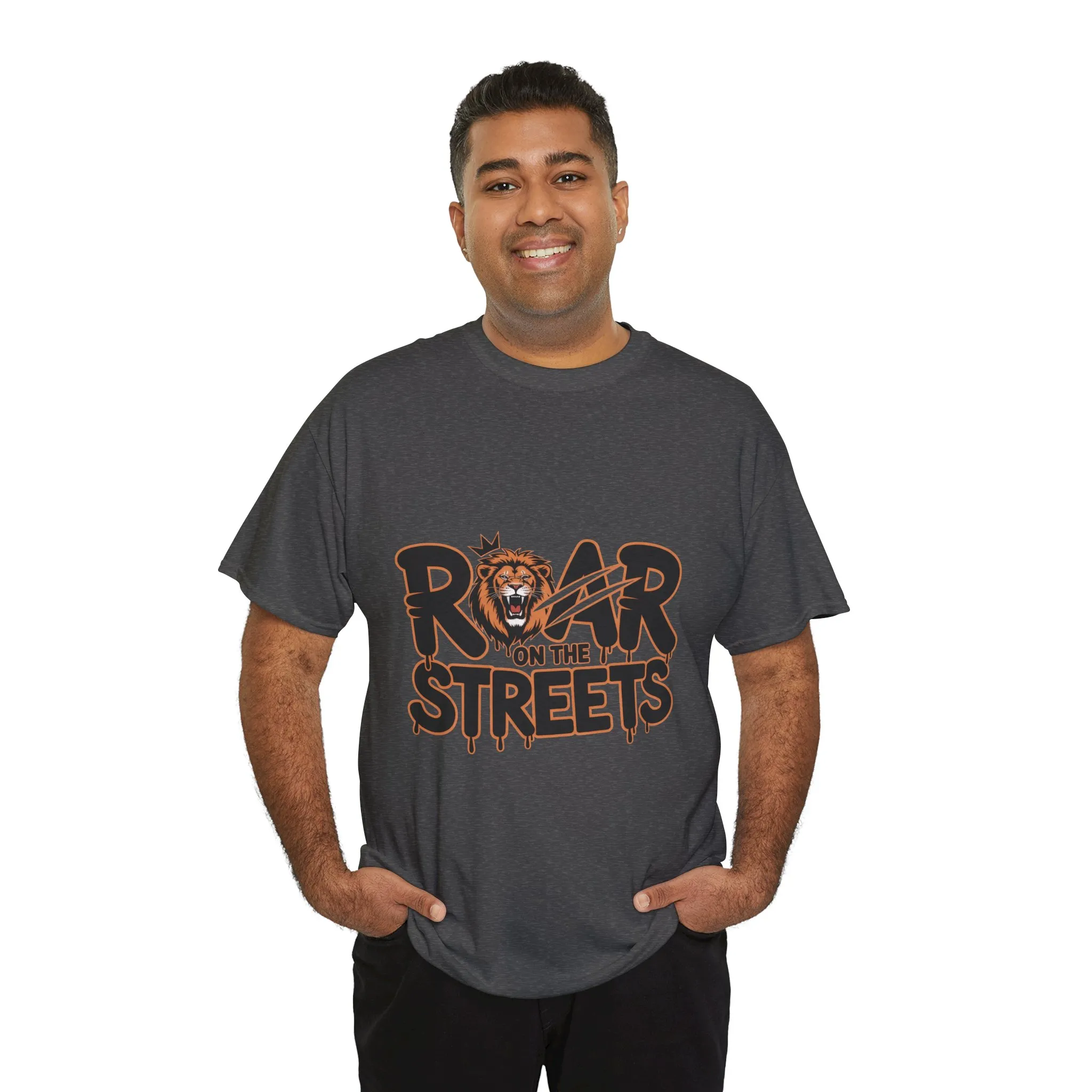 Roar on the Streets Lion Graphic Mens Urban T-Shirt, Lion Shirt, Street Vibe - Image 21