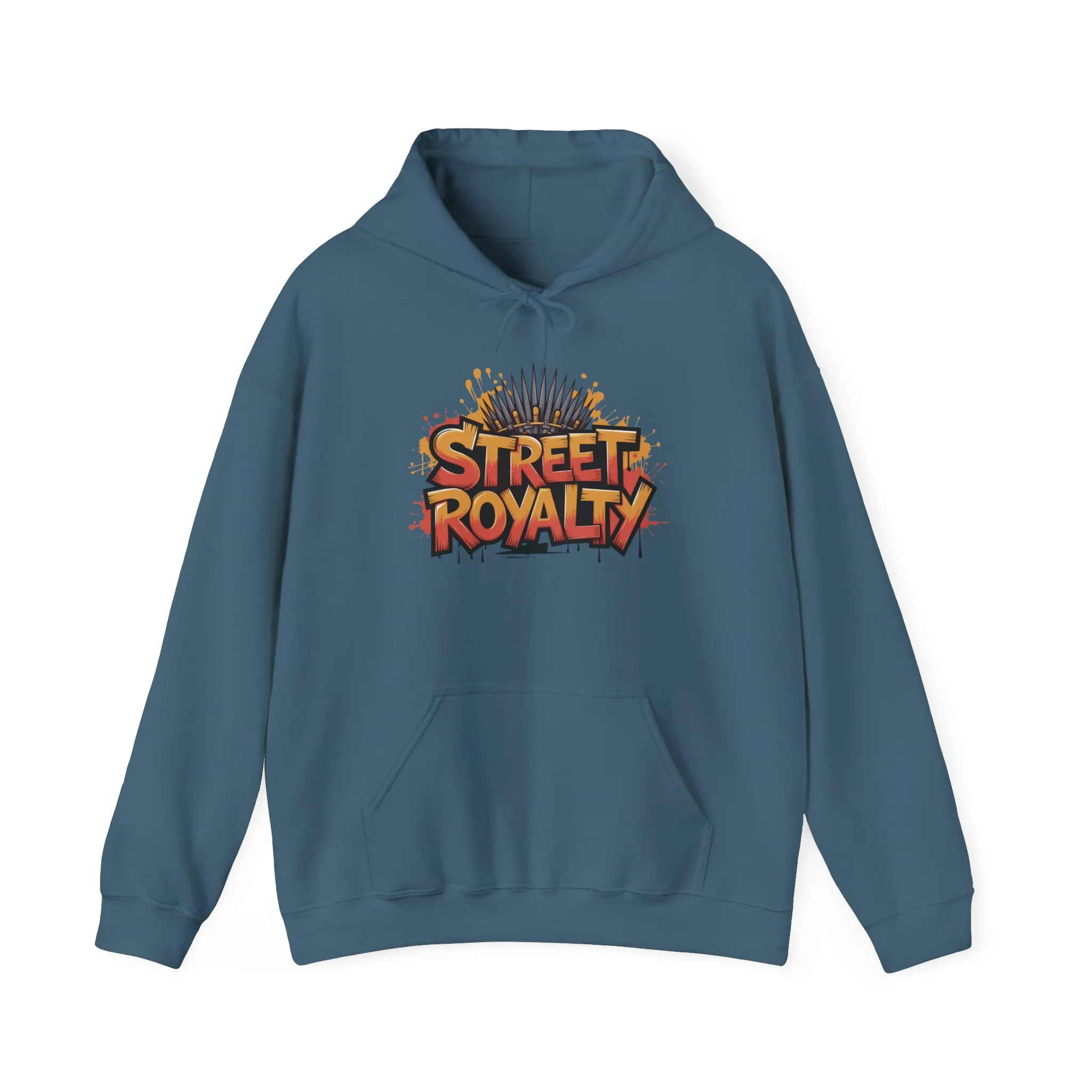 Street Royalty Men's Hoodie, Graffiti Crown Graphic Sweatshirt, Urban Streetwear Pullover with Throne Design - Image 19