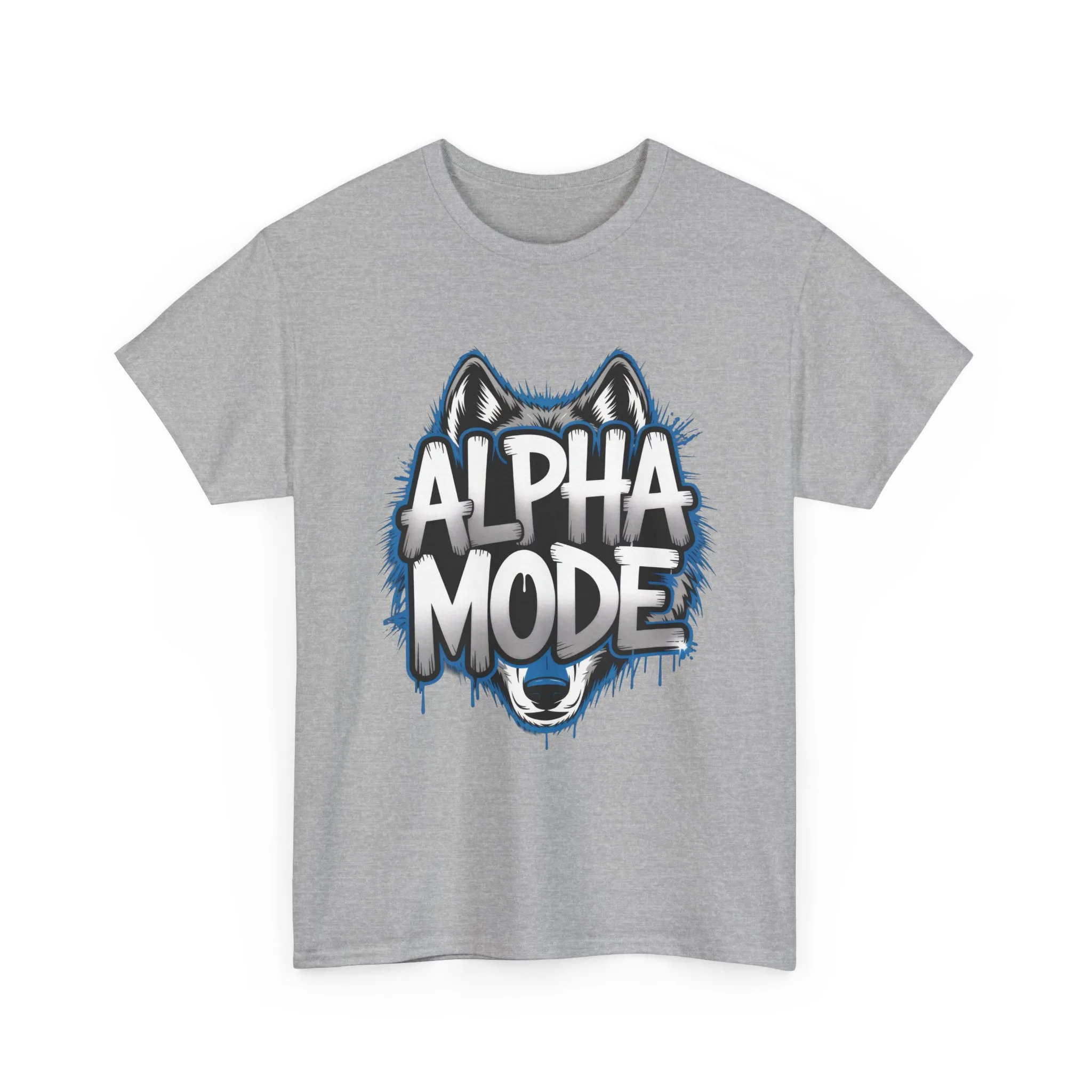 Alpha Mode Wolf Graphic Mens T-Shirt Streetwear, Alpha Tee, Wolf Tee, Street Tee, Wolf Art - Image 28