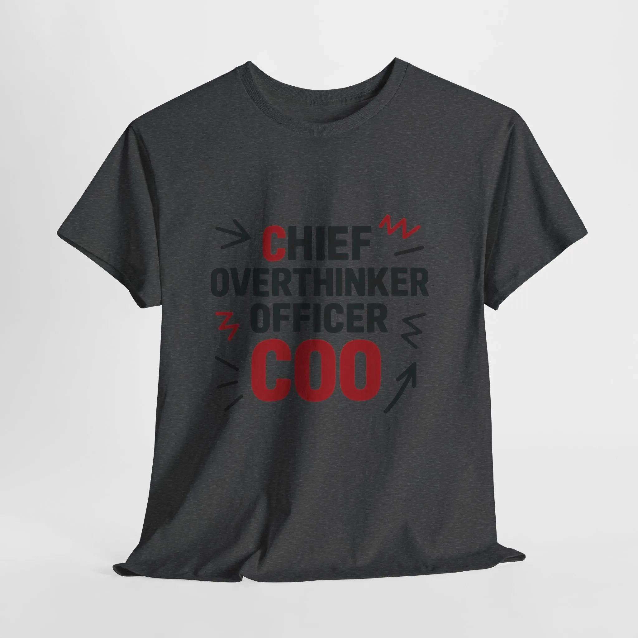 Men's COO T-Shirt, Chief Overthinker Officer Funny Graphic Tee, Office Humor Shirt for Him - Image 18