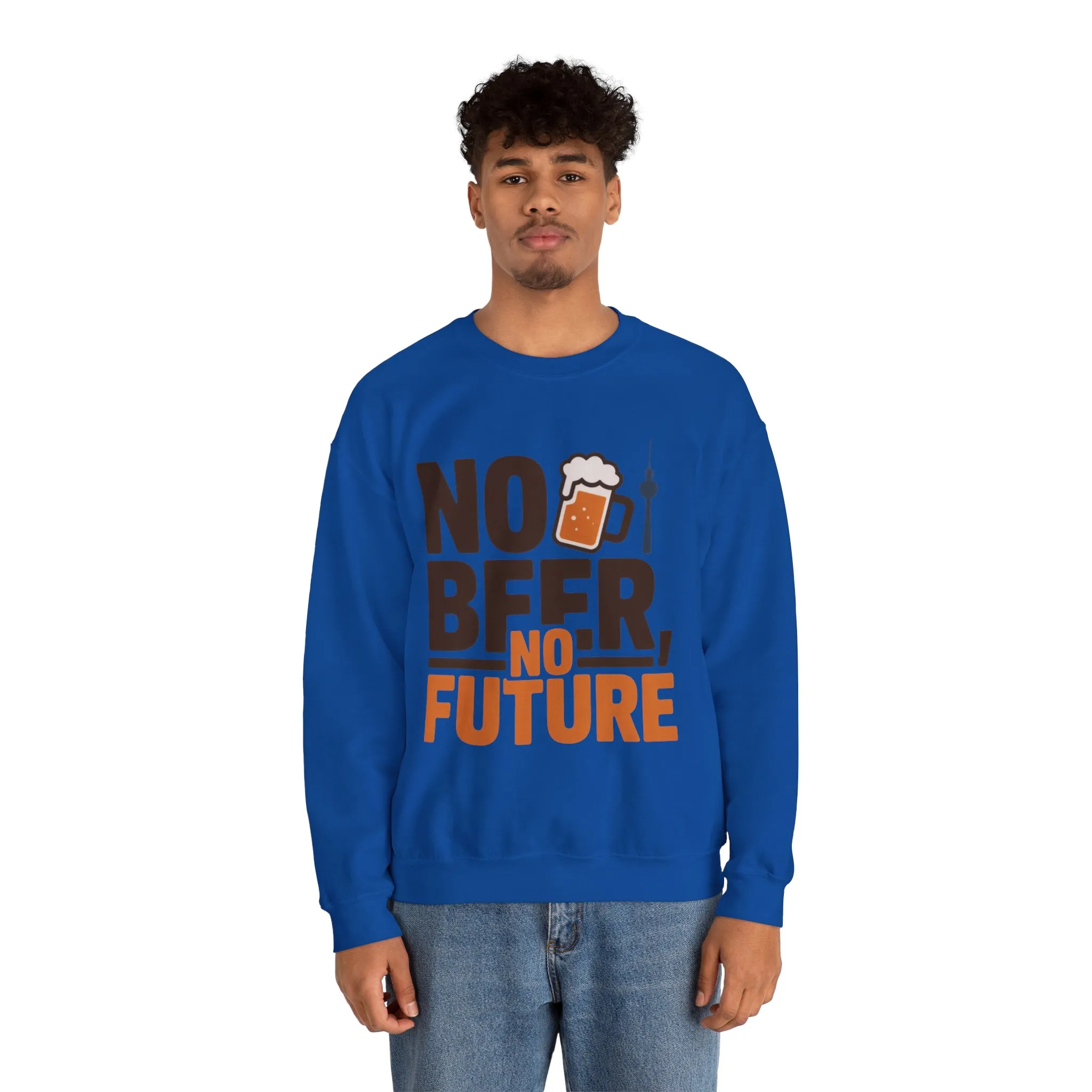 Mens Heavy Blend™ Crewneck Sweatshirt, No Beer No Future Funny Beer Mens Sweatshirt - Image 26