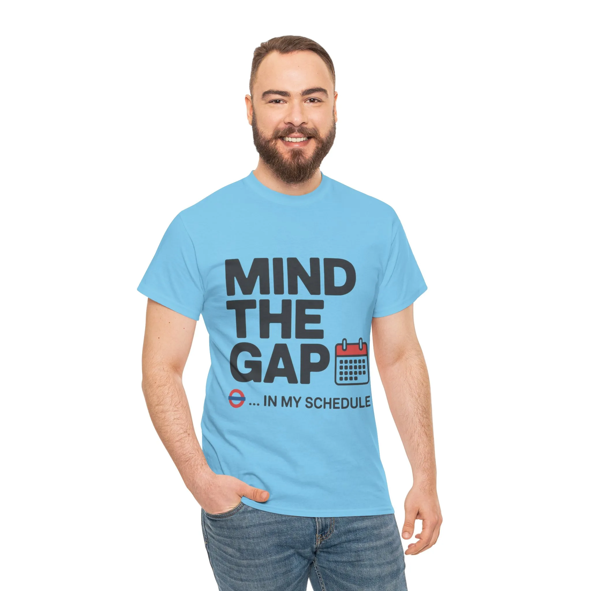 Funny Mind The Gap T-Shirt for Men, Office Humor Shirt - Image 23