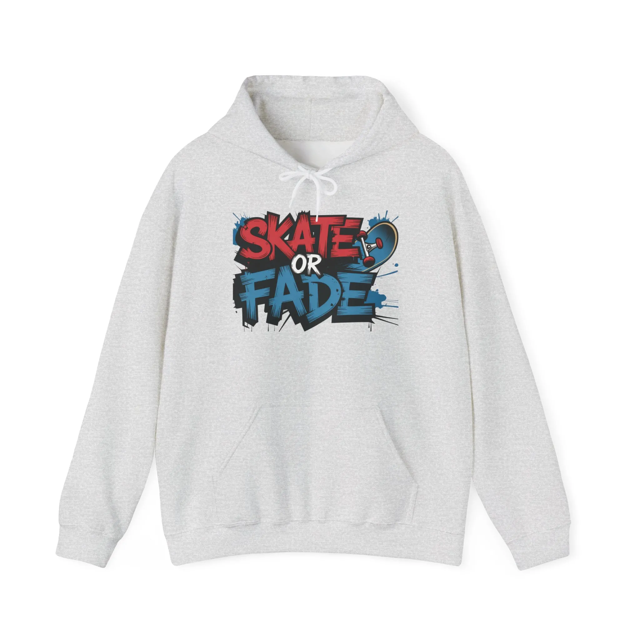 Skate Or Fade Men's Hoodie, Graffiti Skateboarding Pullover, Urban Streetwear Hoodie for Skaters - Image 7