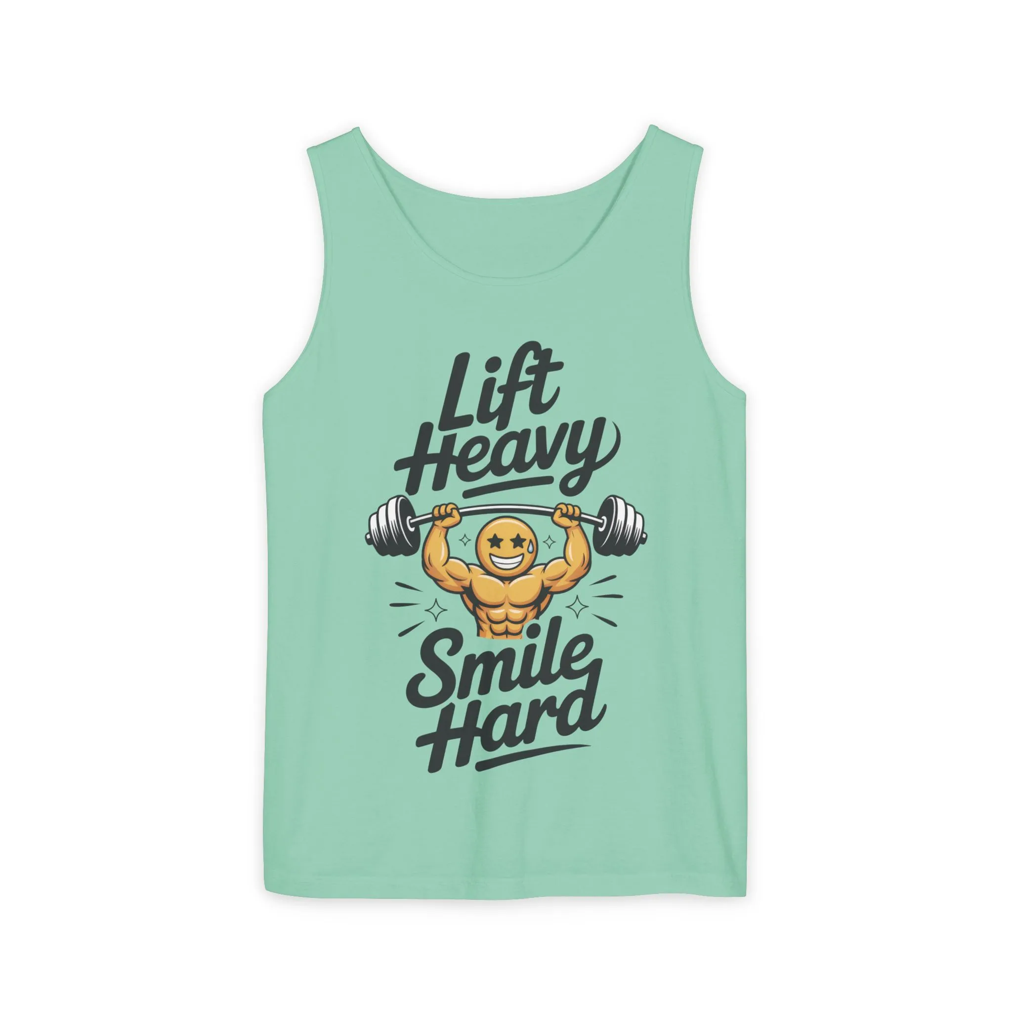 Mens Lift Heavy Smile Hard Tank Top, Funny Gym Workout Fitness Shirt, Mens Funny Gym Tank - Image 13