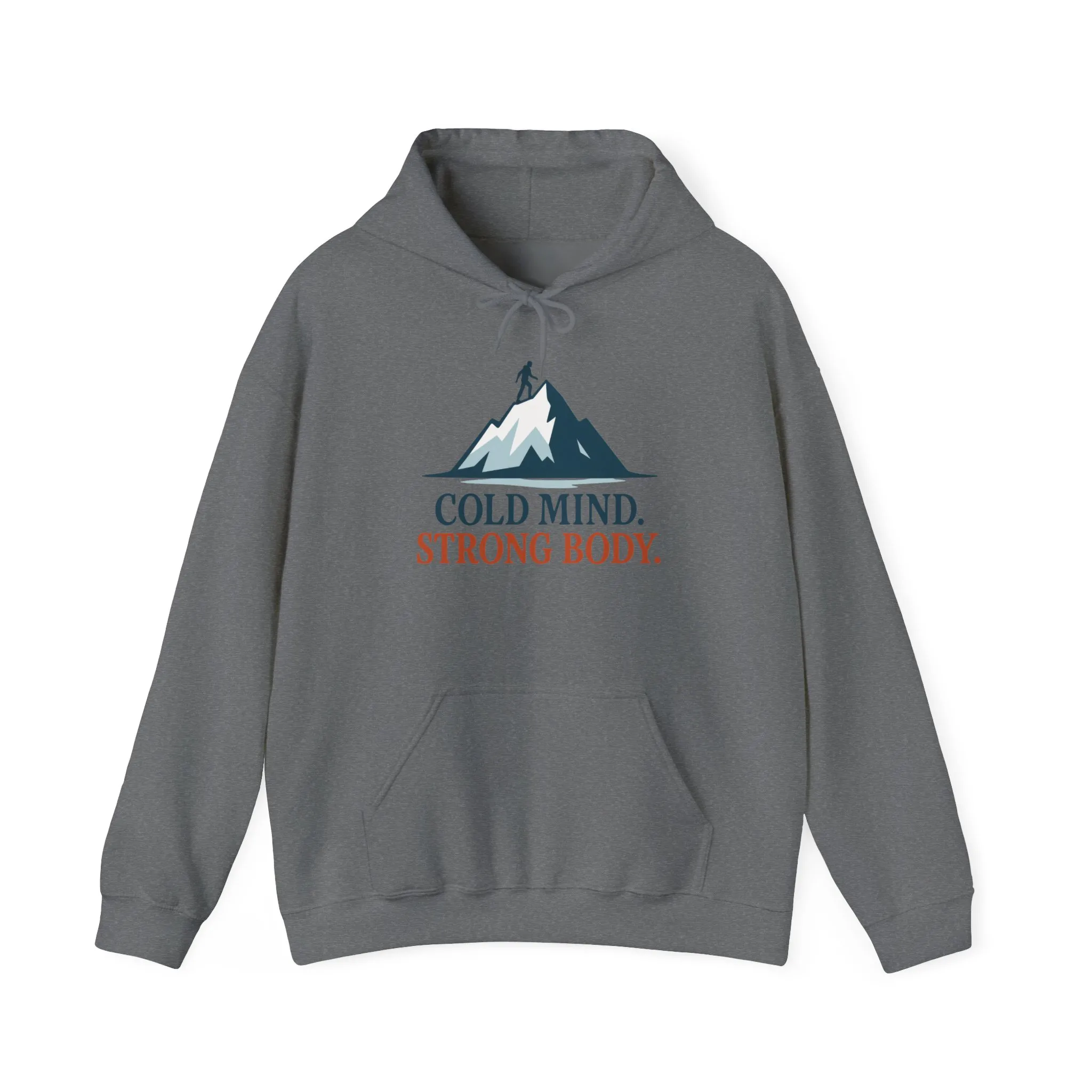 Mens Heavy Blend™ Hooded Sweatshirt, Cold Mind Strong Body Sweatshirt, Nordic Mountain Minimalist Pullover - Image 21