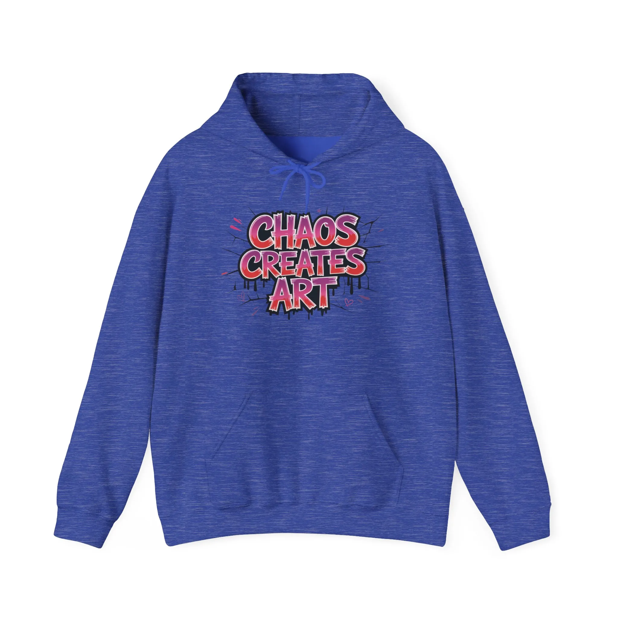 Women's Heavy Blend™ Hooded Sweatshirt, Chaos Creates Art Graffiti Hoodie Womens Streetwear - Image 37