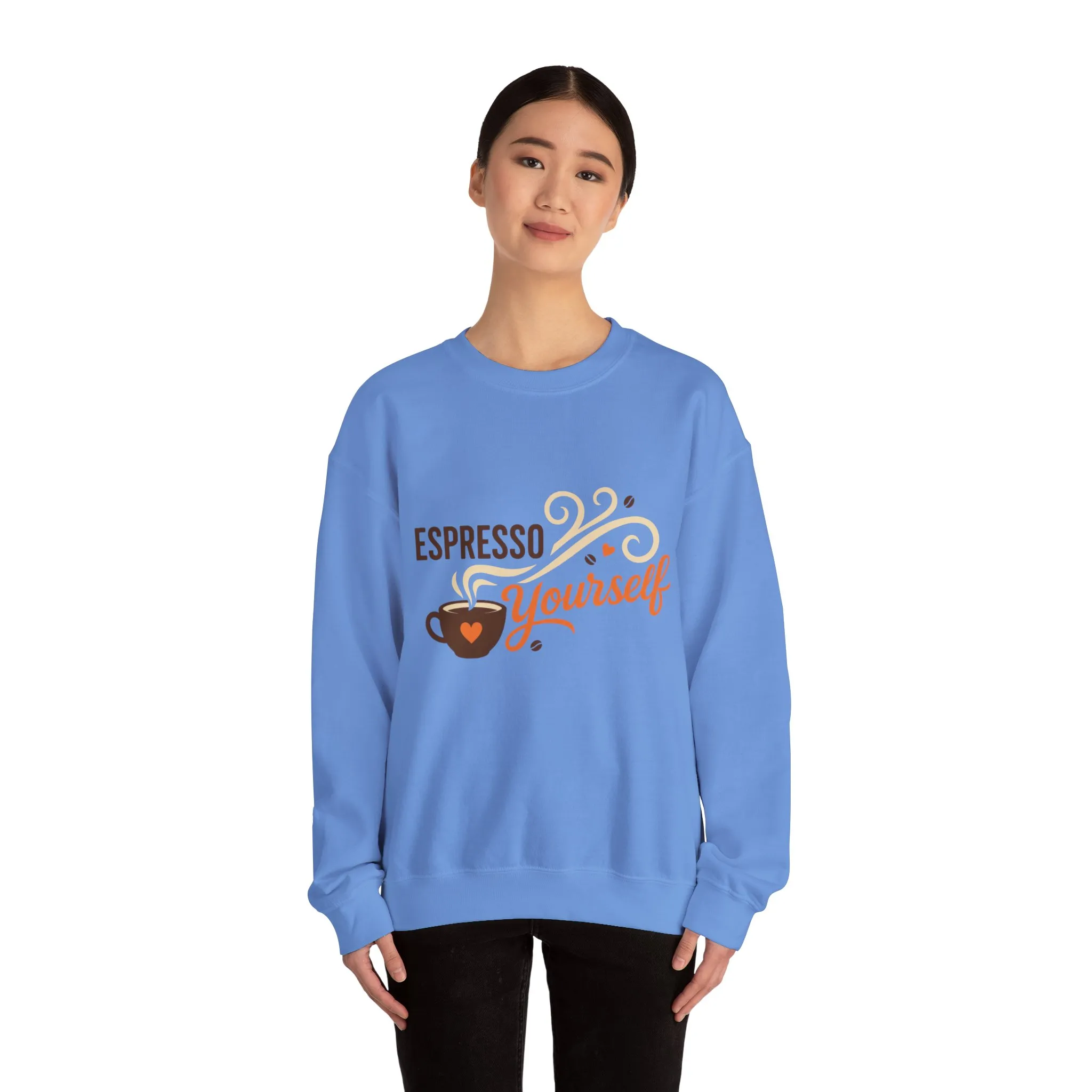 Espresso Yourself Womens Sweatshirt, Coffee Lover Pullover, Funny Barista Gift - Image 14