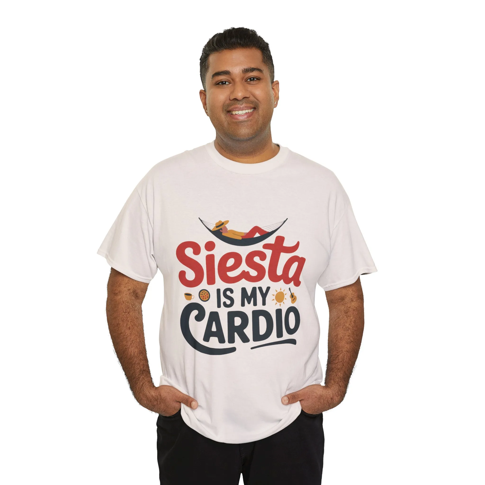 Siesta Is My Cardio Funny Mens T-Shirt Spain Humor Tee, Siesta Shirt, Siesta Culture Gift - Image 6