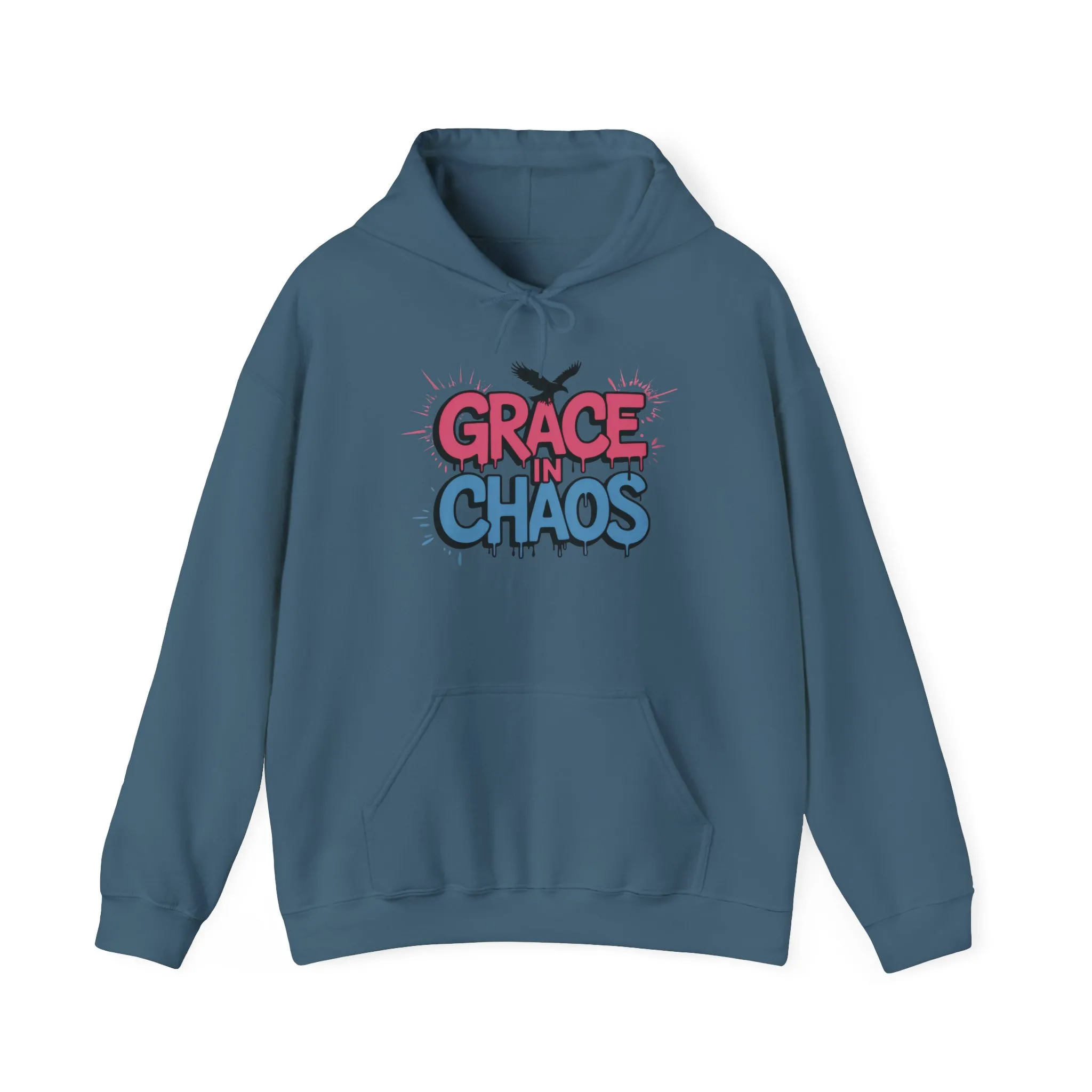 Women's Hoodie Grace in Chaos, Graffiti Dripping Street Art Urban Hoodie, Bold Graphic Pullover - Image 13