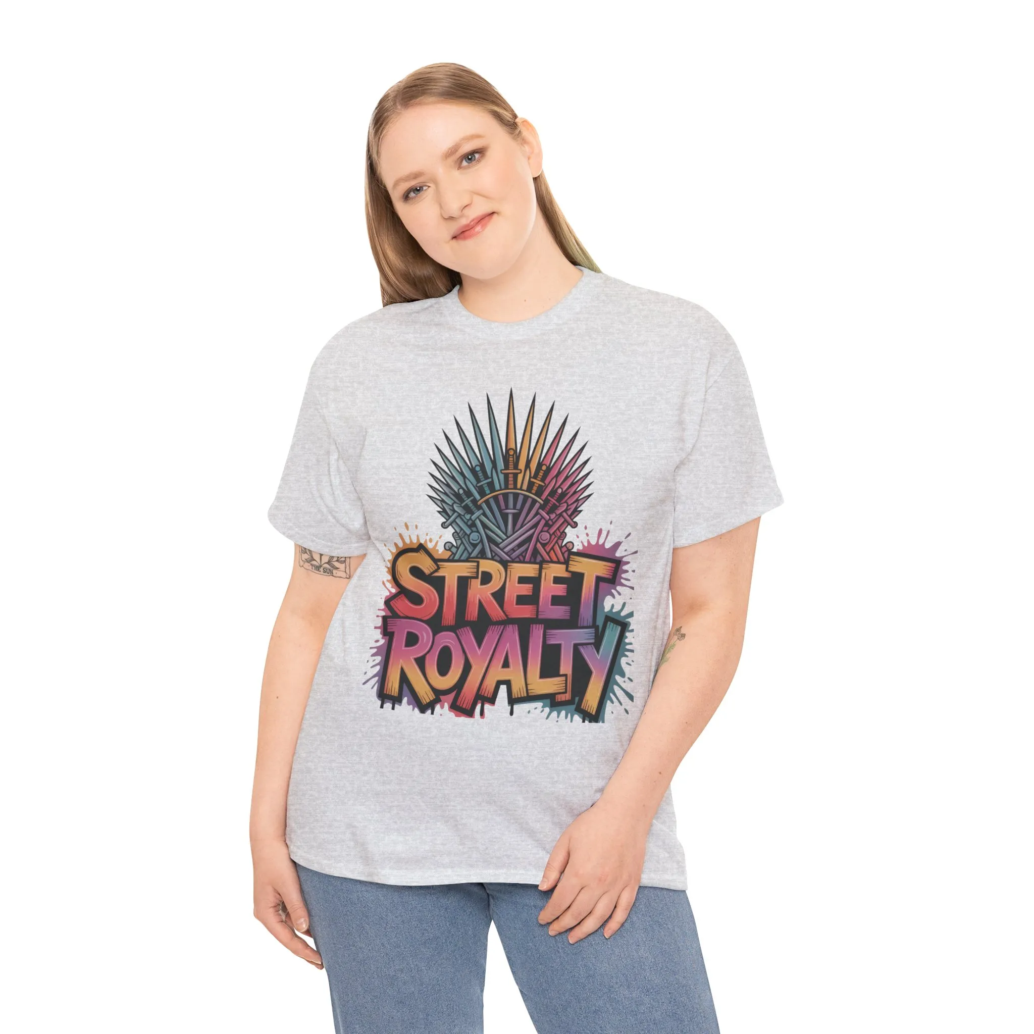 Street Royalty Women's T-Shirt, Graffiti Crown Graphic Tee, Urban Streetwear Top for Trendy Skater Girls - Image 5
