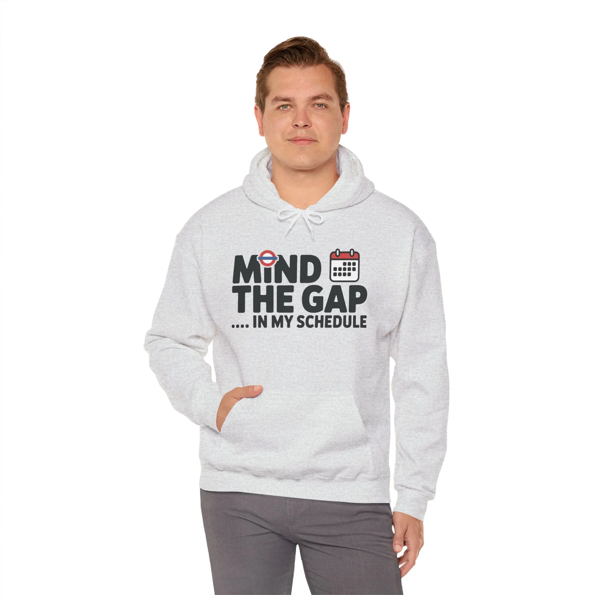 Men's Hoodie Funny Mind The Gap, Office Humor Hoodie, Comfy Graphic Sweatshirt - Image 8