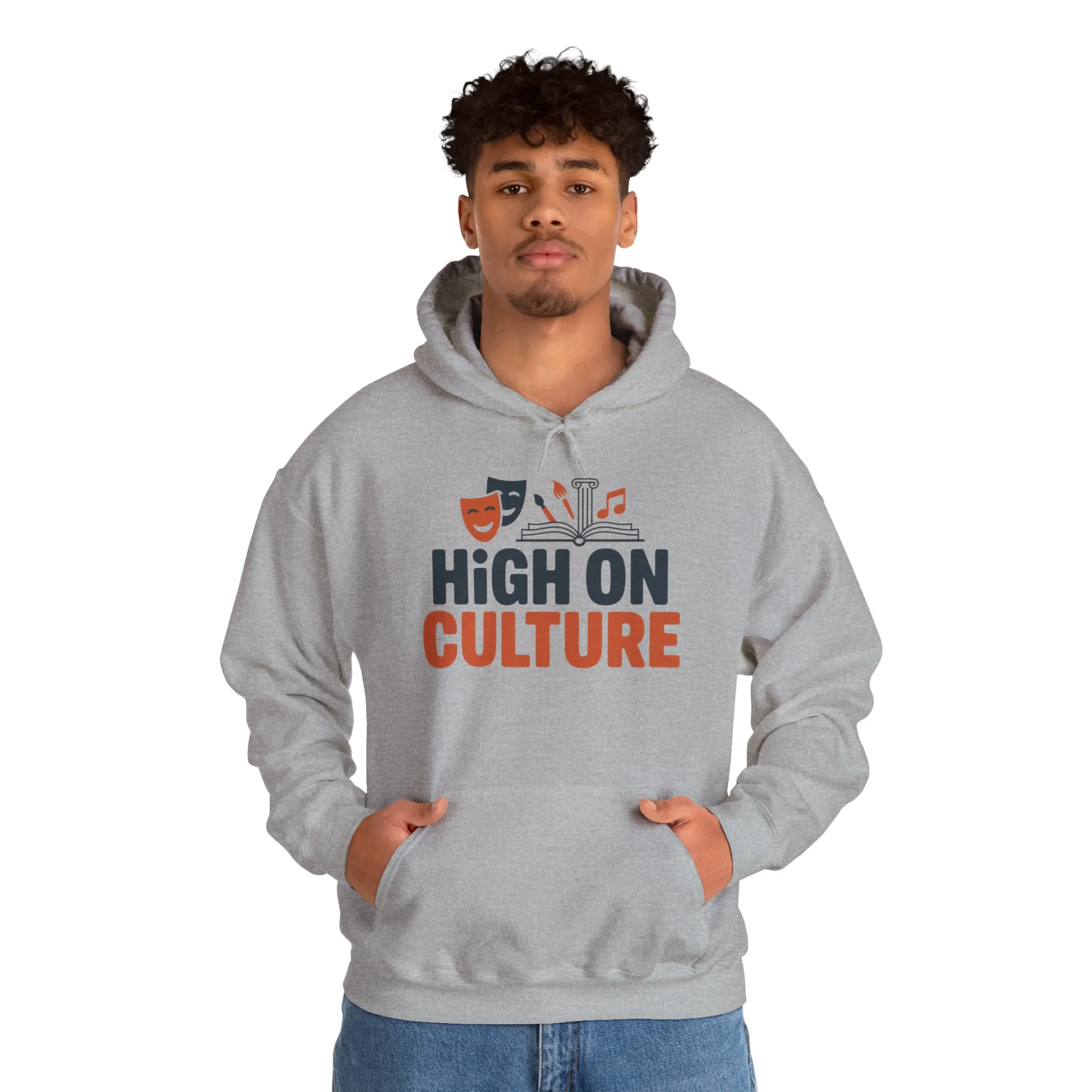 Mens Heavy Blend™ Hooded Sweatshirt, High on Culture Mens Hoodie, Funny Smart Graphic Hoodie - Image 11