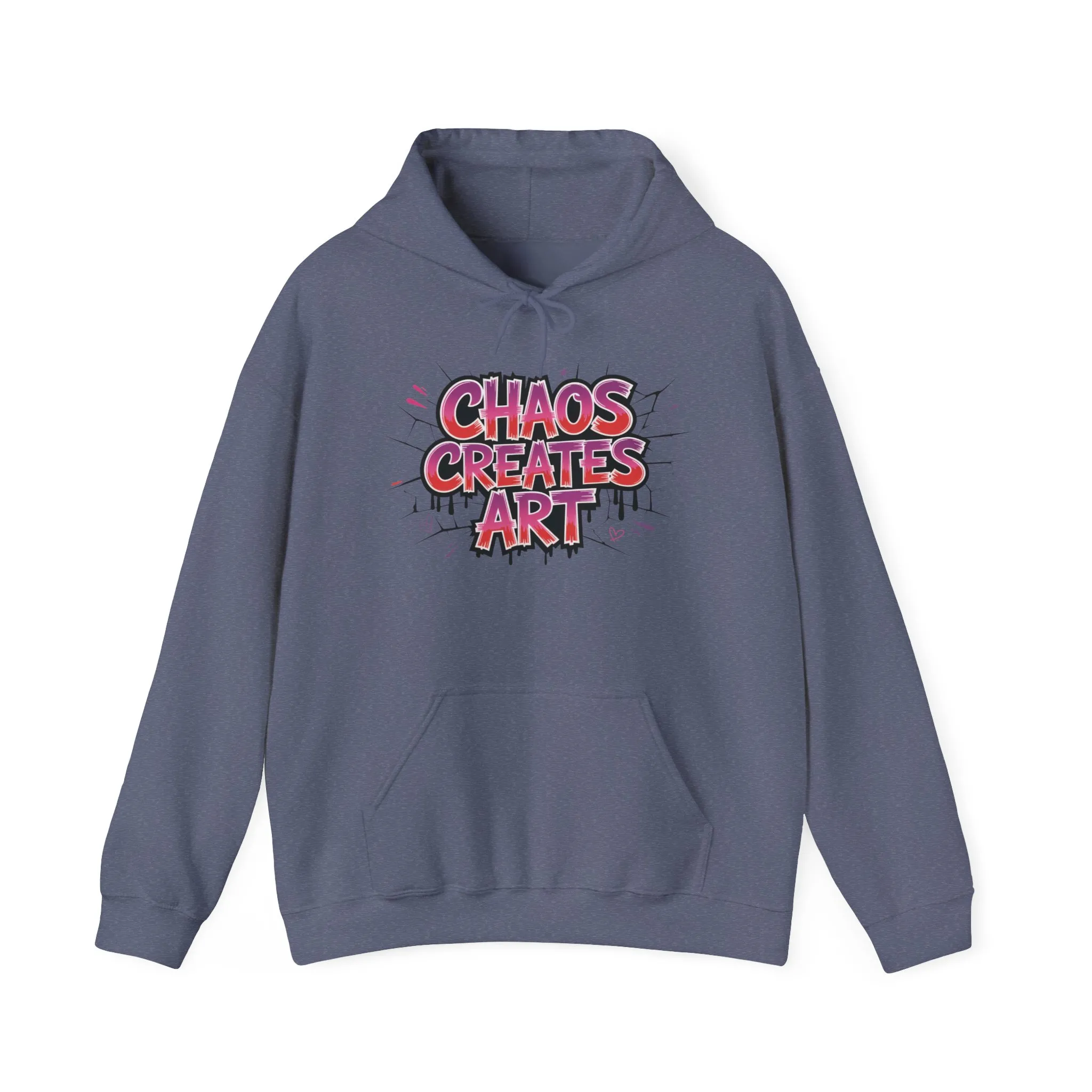 Women's Heavy Blend™ Hooded Sweatshirt, Chaos Creates Art Graffiti Hoodie Womens Streetwear - Image 21