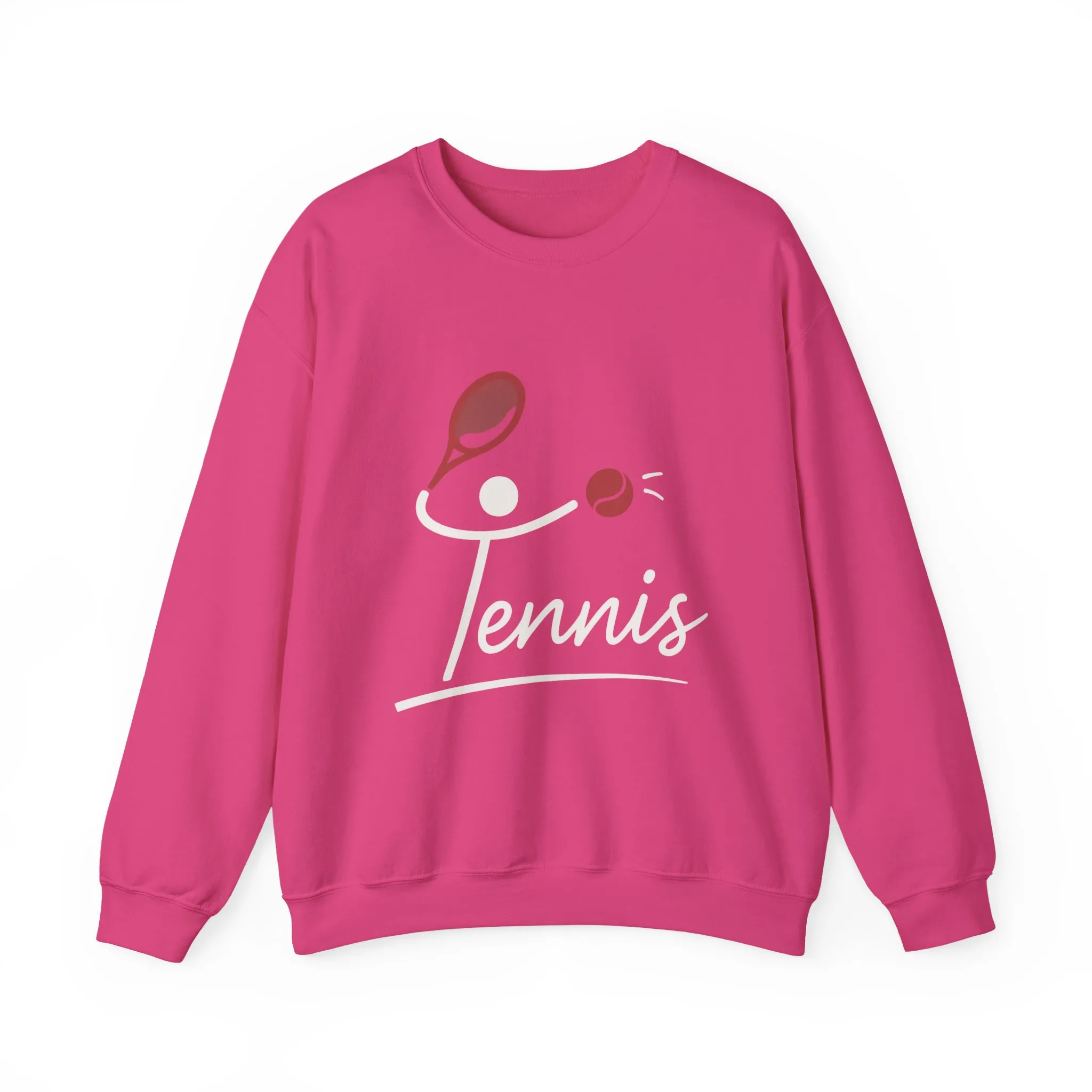 Womens Heavy Blend™ Crewneck Sweatshirt, Womens Tennis Sweatshirt, Cute Sports Graphic Pullover, Workout Gym Activewear Top - Image 33