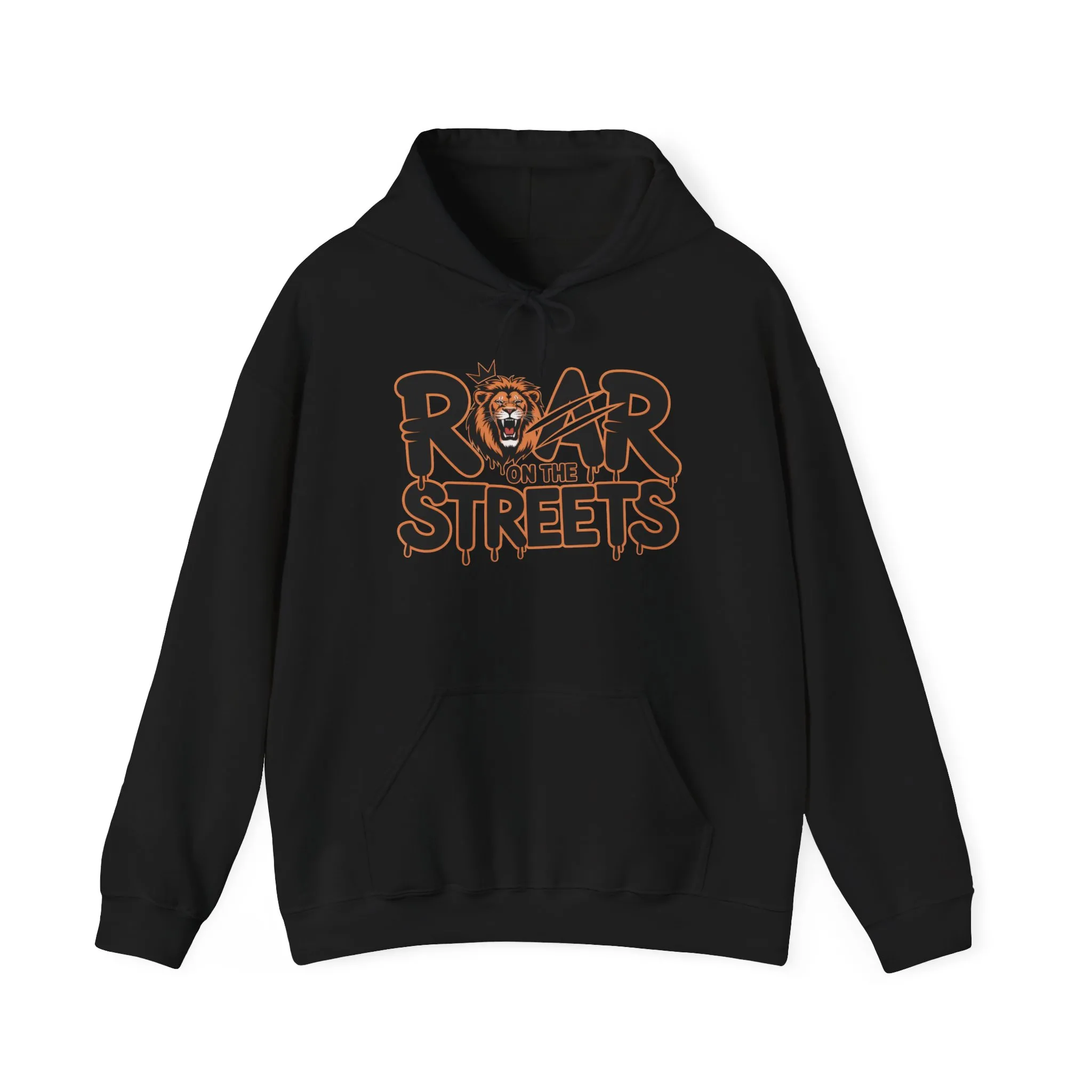 Mens Heavy Blend™ Hooded Sweatshirt, Roar on the Streets Lion Hoodie Mens Bold Streetwear - Image 5