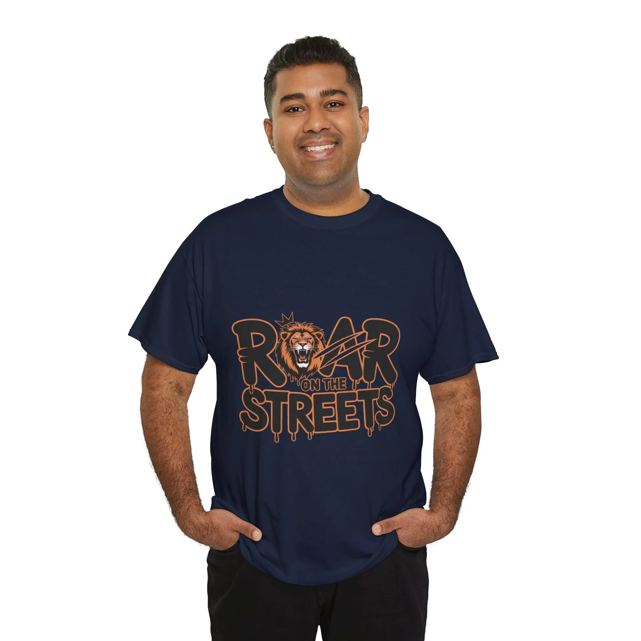 Roar on the Streets Lion Graphic Mens Urban T-Shirt, Lion Shirt, Street Vibe - Image 27