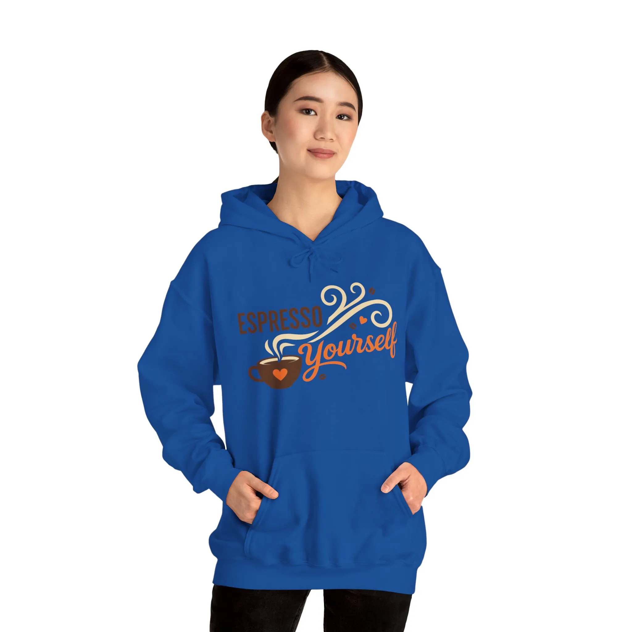 Espresso Yourself Coffee Hoodie, Funny Womens Barista Gift, Cozy Cafe Sweatshirt - Image 19