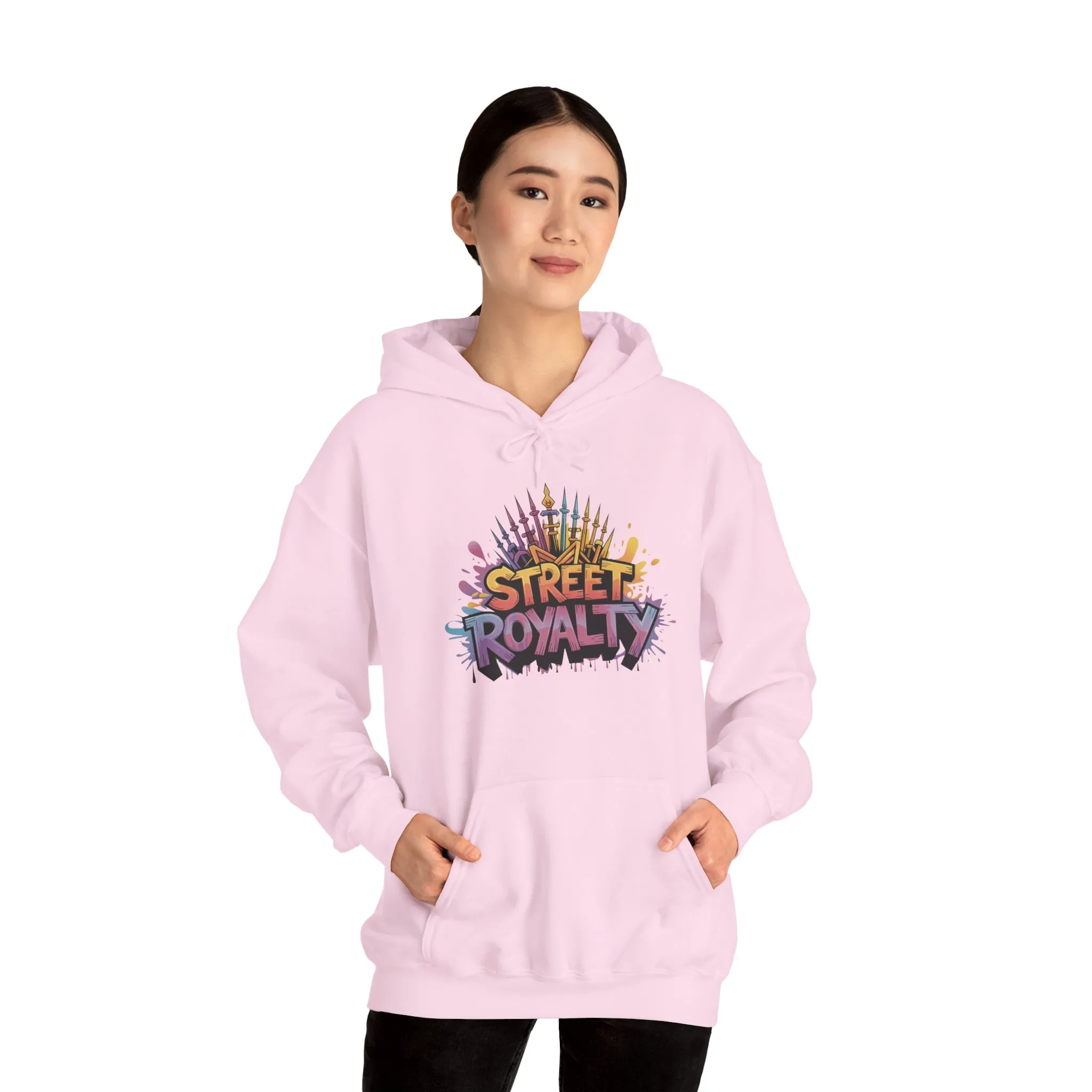 Street Royalty Women's Hoodie, Graffiti Crown Graphic Pullover, Urban Streetwear Sweatshirt for Girls - Image 33