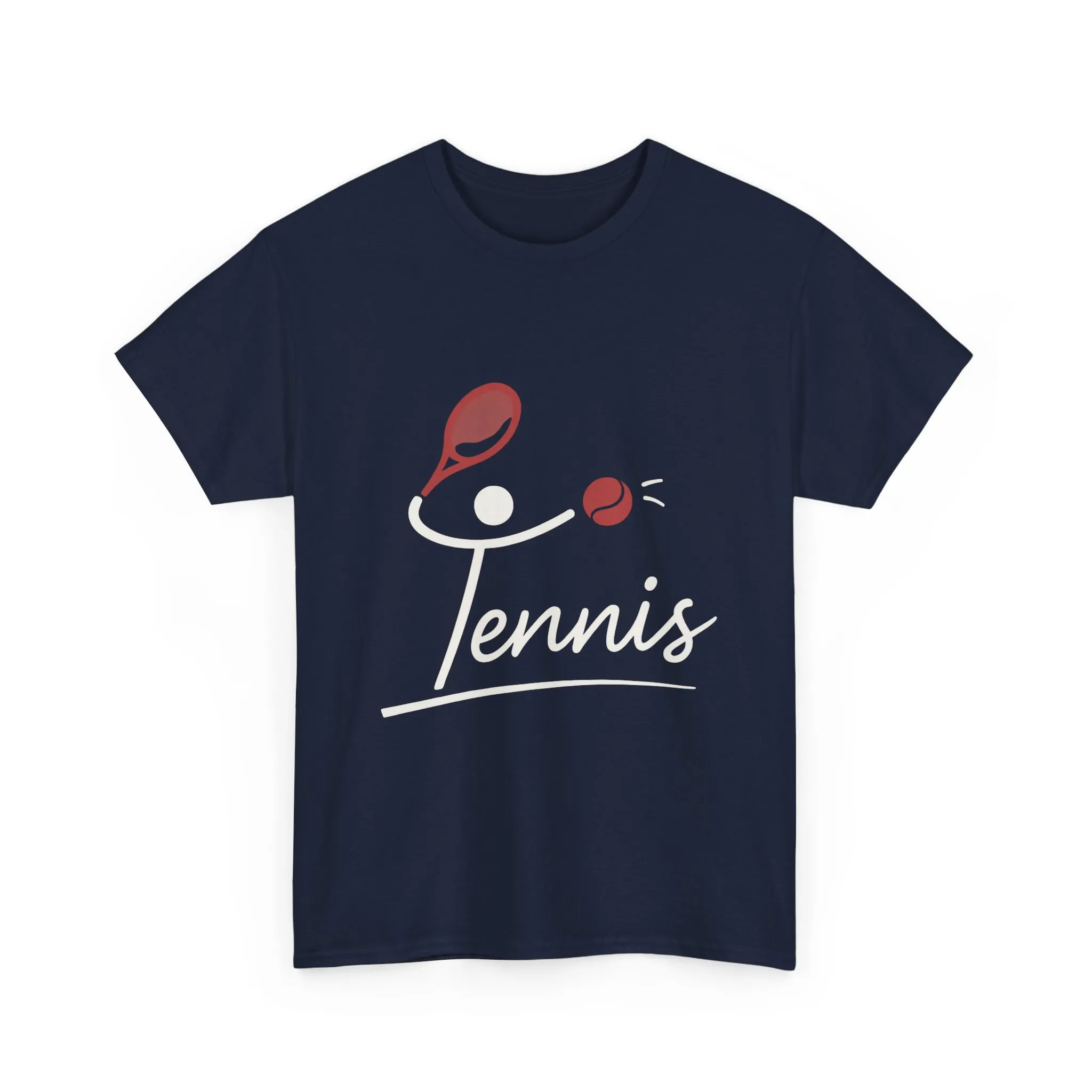 Womens Heavy Cotton Tee, Womens Tennis Graphic T-Shirt, Cute Sports Tee, Funny Workout Gym Top for Women - Image 16