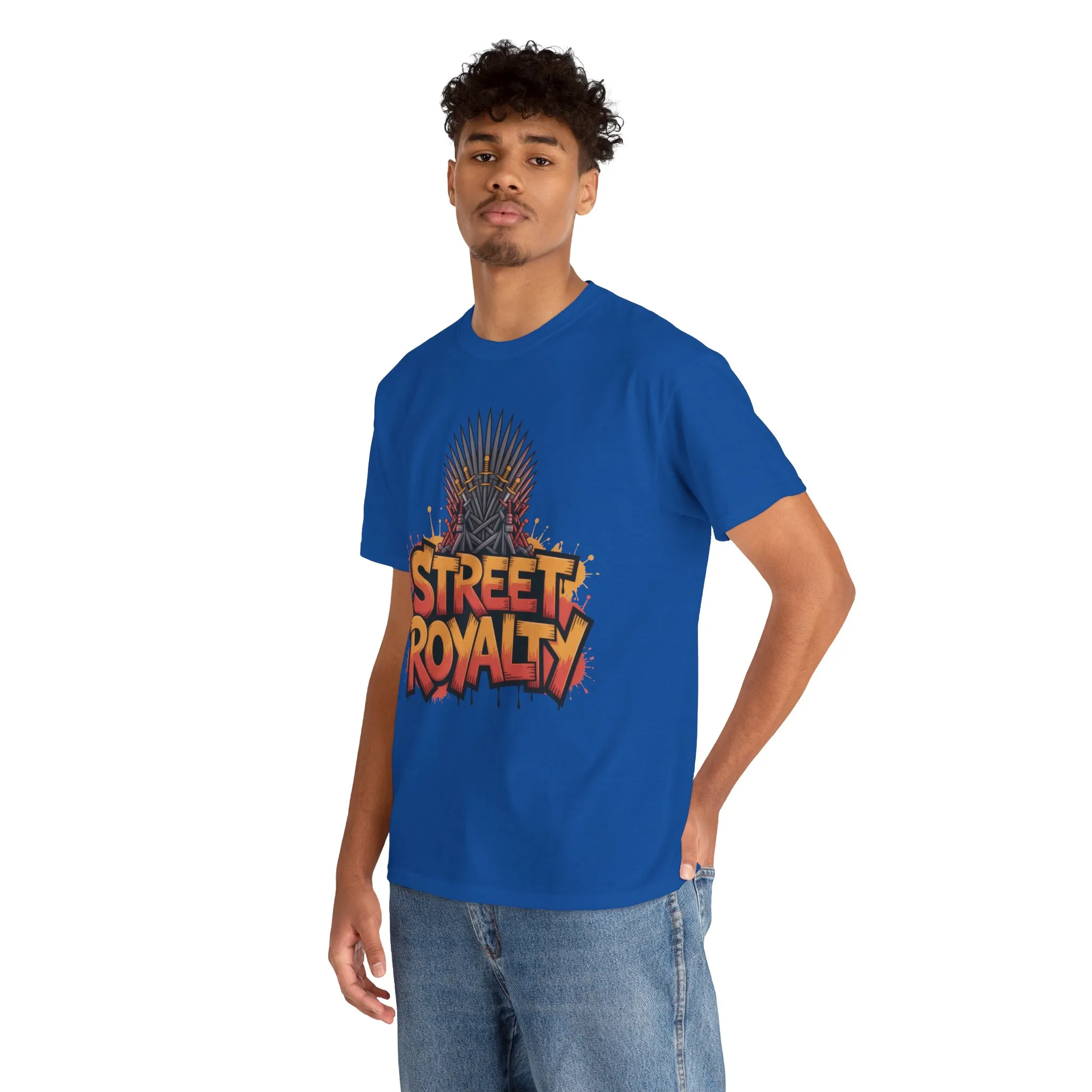 Street Royalty Men's T-Shirt, Graffiti Crown Graphic Tee, Urban Streetwear Top for Skaters and Hip Hop Style - Image 21
