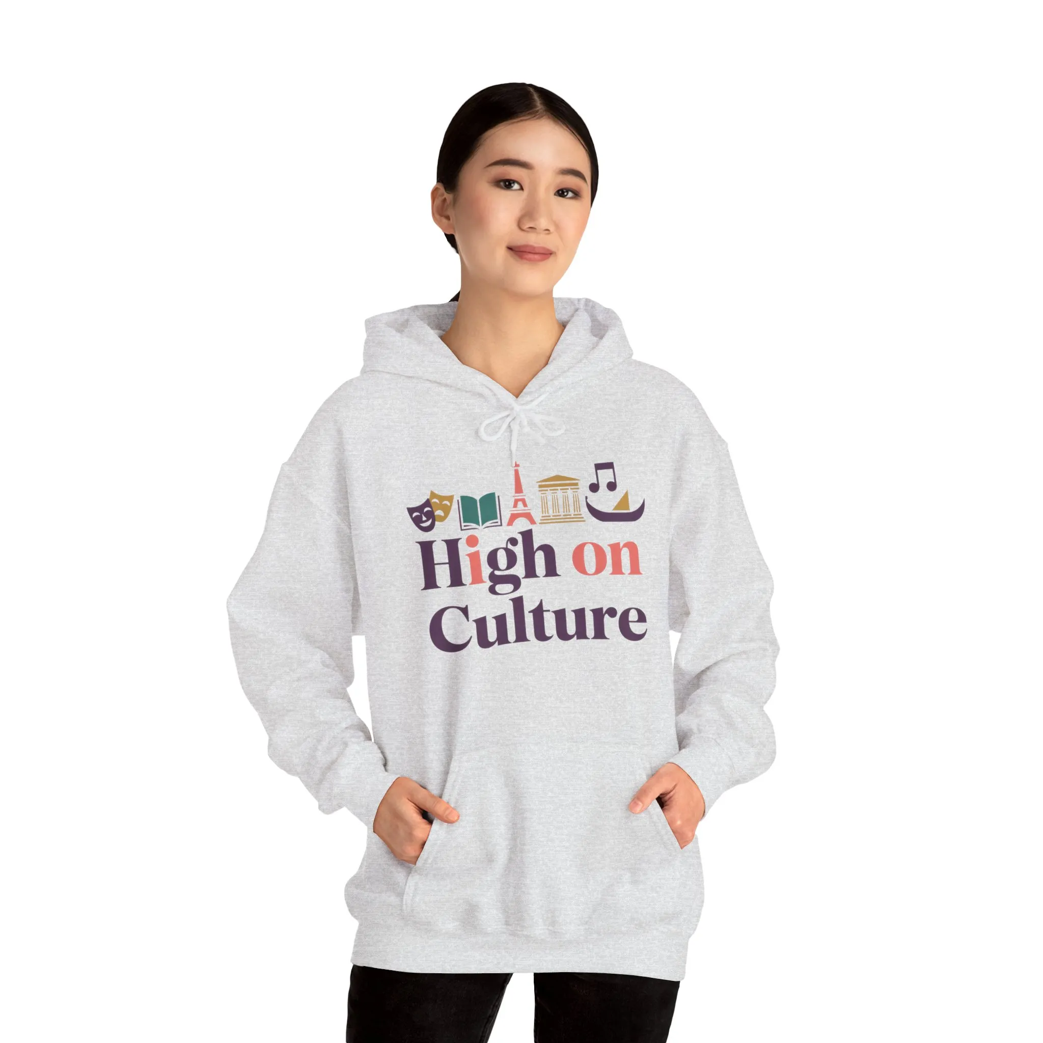 Womens Heavy Blend™ Hooded Sweatshirt, High on Culture Womens Hoodie, Cozy Cultural Graphic Hoodie - Image 7