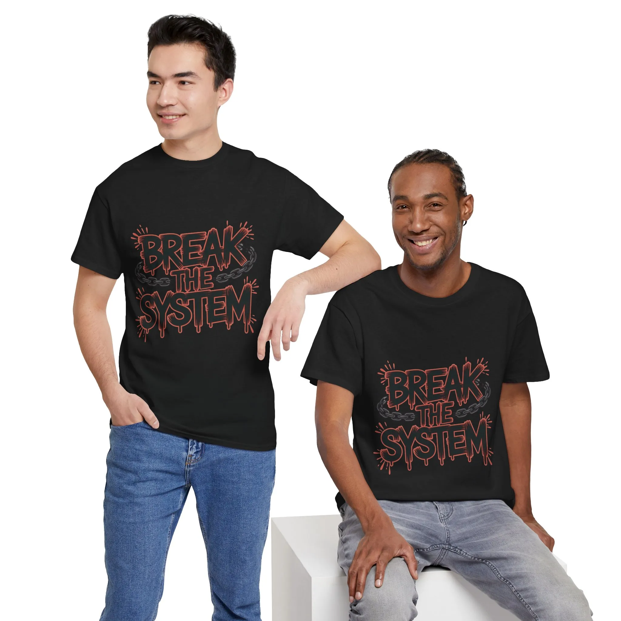 Men's Graphic Tee, Break the System Shirt, Streetwear Punk T-Shirt, Activist Gift for Him - Image 9