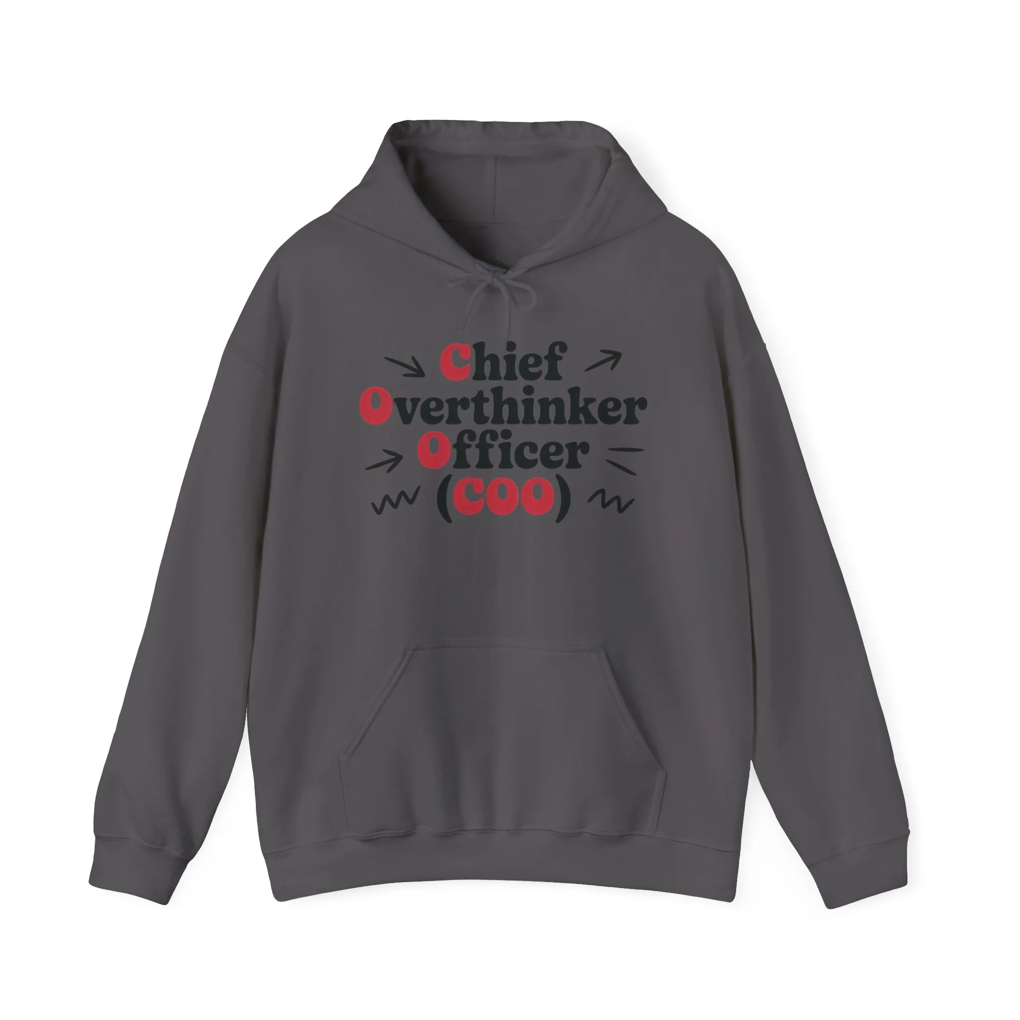 Chief Overthinker Officer Women's Hoodie, Funny COO Graphic Pullover, Sarcastic Office Humor Gift, Women's Heavy Blend™ Hooded Sweatshirt - Image 21