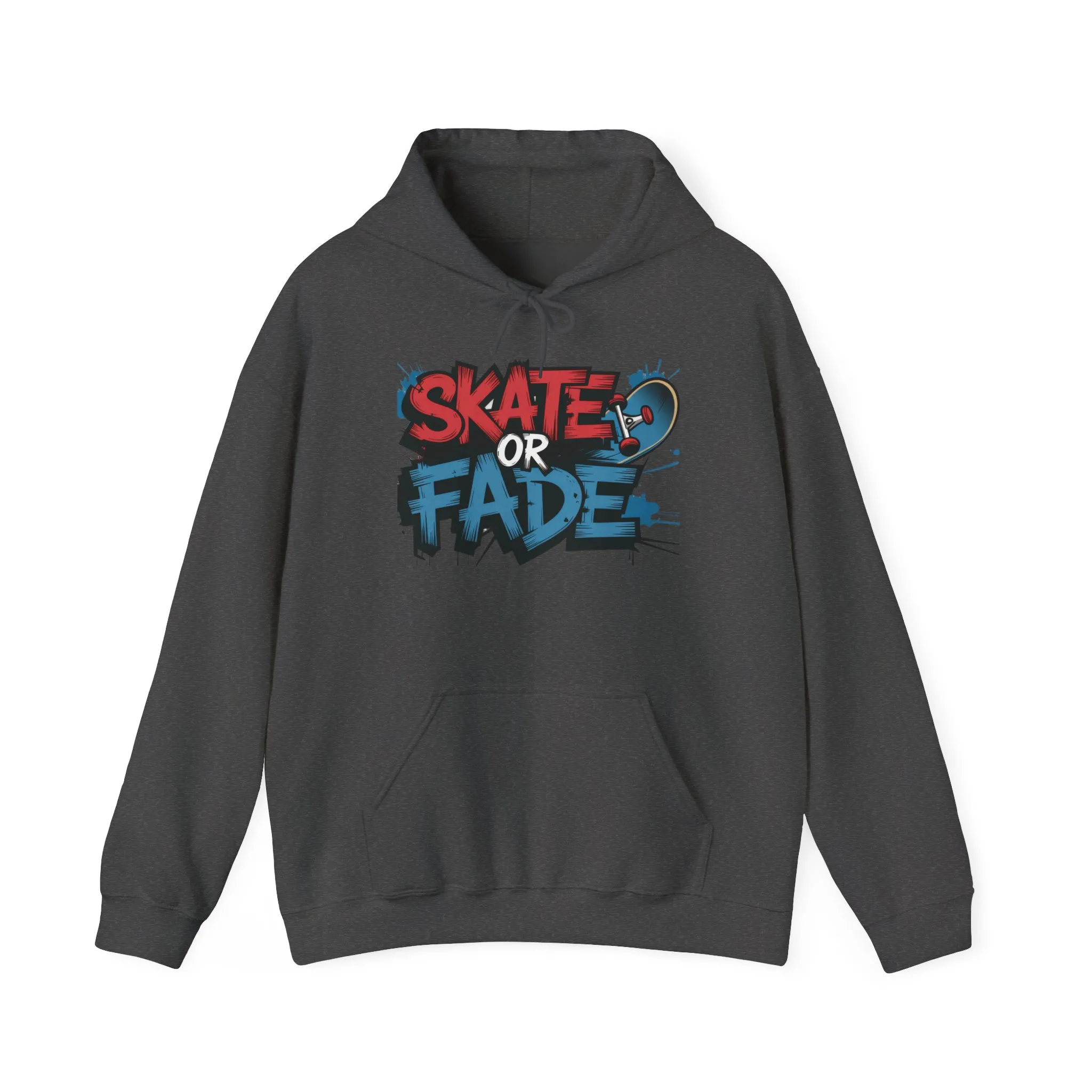 Skate Or Fade Men's Hoodie, Graffiti Skateboarding Pullover, Urban Streetwear Hoodie for Skaters - Image 19