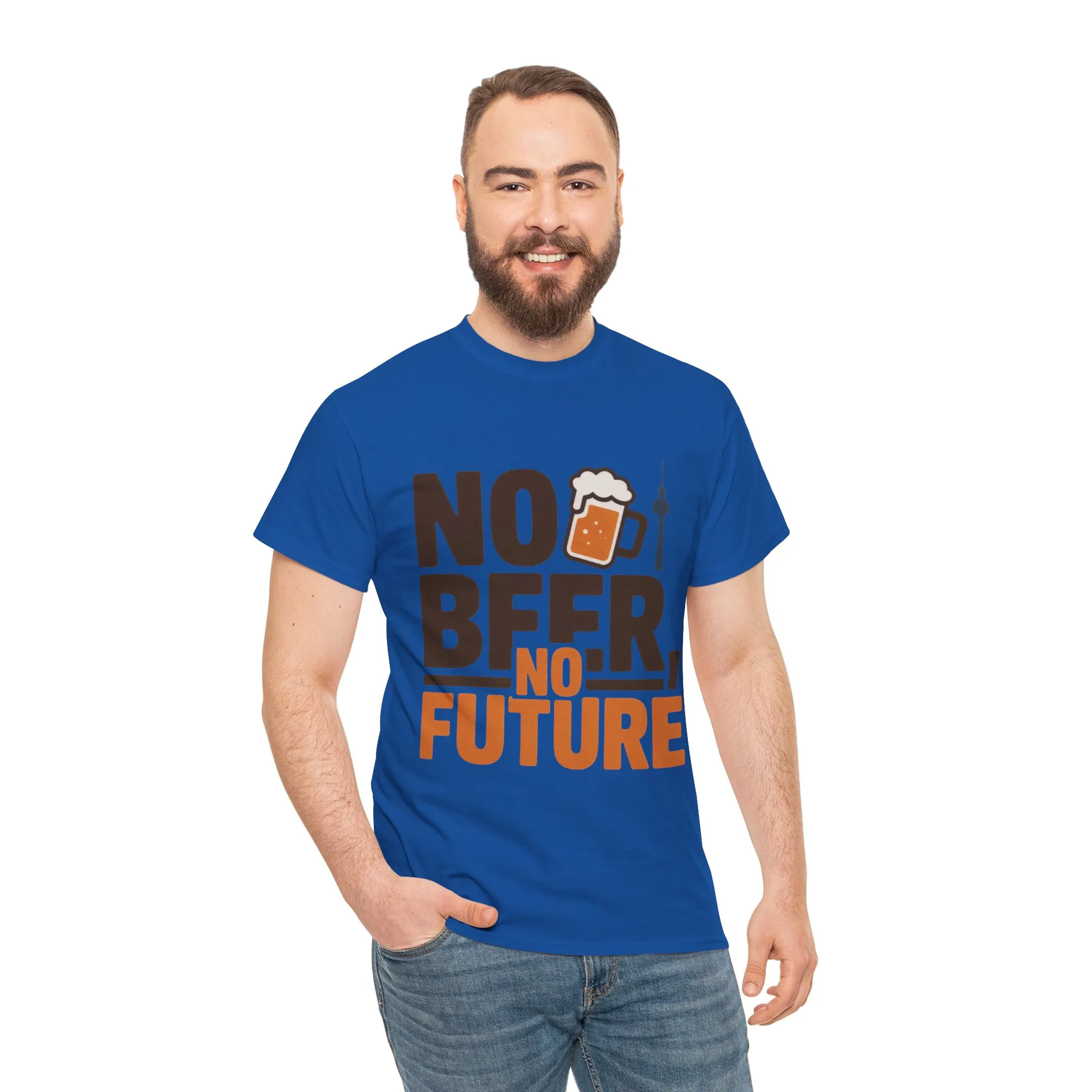 No Beer No Future Funny Beer Graphic Mens T-Shirt, Beer Tee, Beer Lover Tee - Image 26
